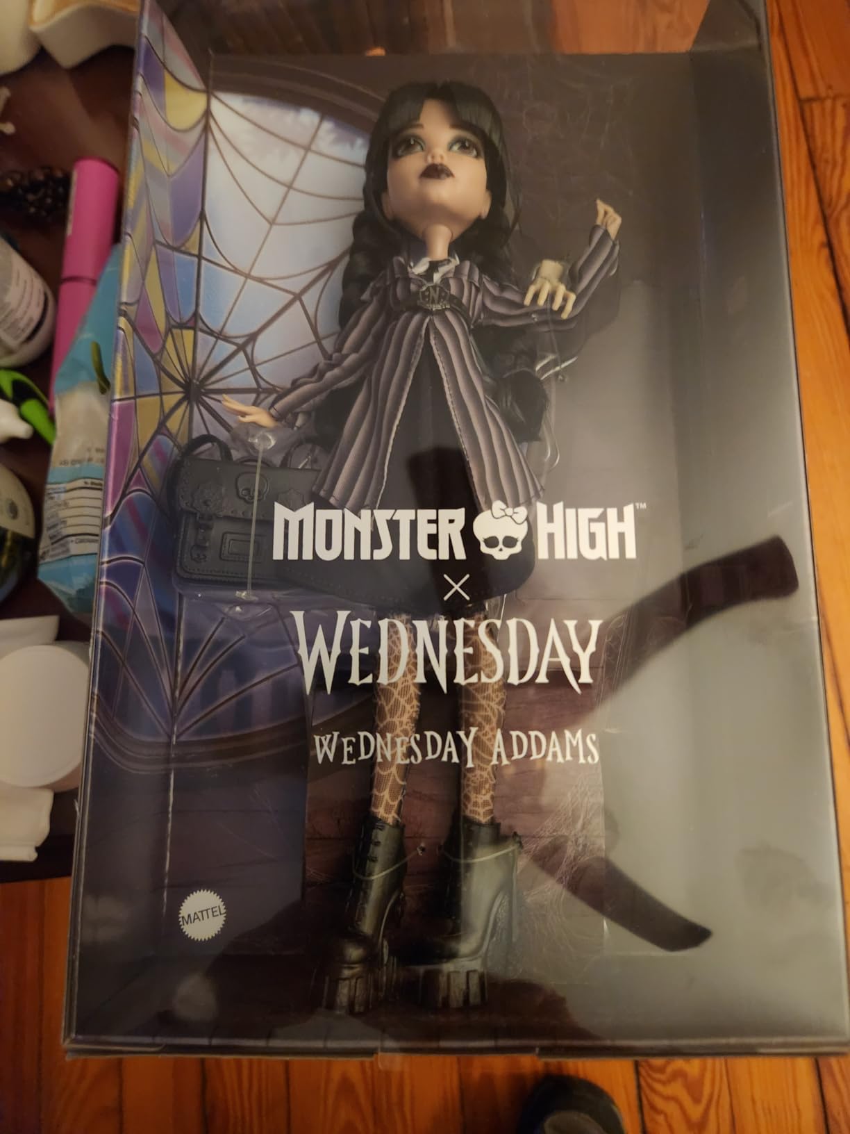 Monster High Wednesday Doll and Accessories, Wednesday Addams Collectible in Nevermore Academy Uniform with Thing and Backpack, Doll Stand Customer Review Monster High Wednesday Doll and Accessories, Wednesday Addams Collectible in Nevermore Academy Uniform with Thing and Backpack, Doll Stand - Customer Photo 4