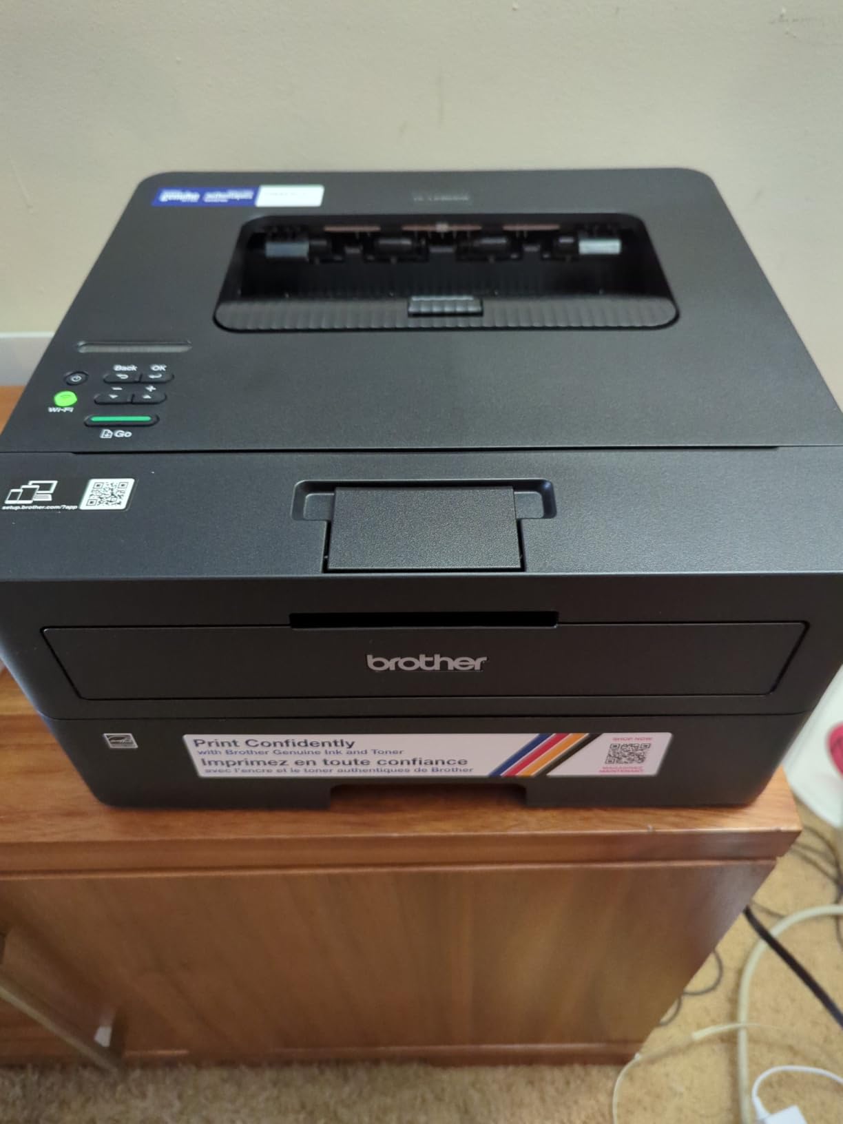 Brother HL-L2460DW Wireless Compact Monochrome Laser Printer with Duplex, Mobile Printing, Black & White Output | Includes Refresh Subscription Trial(1), Works with Alexa - Customer Photo 2