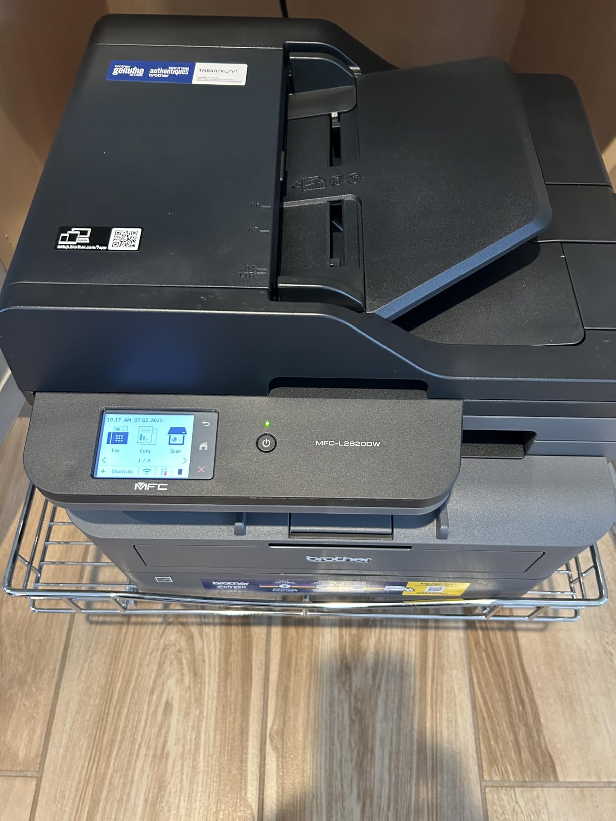 Brother MFC-L2820DW Wireless Compact Monochrome All-in-One Laser Printer with Copy, Scan and Fax, Duplex, Black & White | Includes Refresh Subscription Trial(1), Works with Alexa - Customer Photo 2