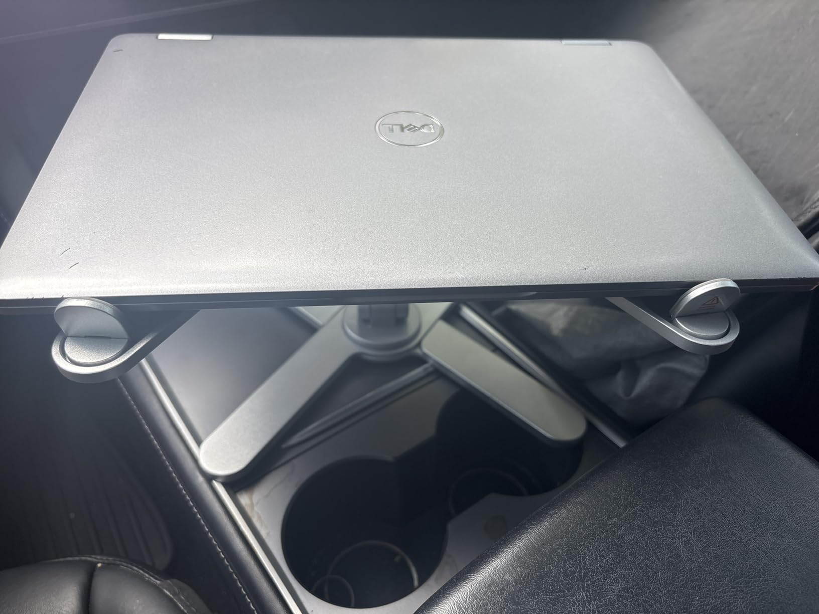 OMOTON 360° Rotating Laptop Stand Riser for Desk, Ergonomic Foldable Computer Stand Adjustable Height Angles for Collaborative Work, Easy Storage Fit Macbooks,All Laptops up to 16 inches, Silver Customer Review OMOTON 360° Rotating Laptop Stand Riser for Desk, Ergonomic Foldable Computer Stand Adjustable Height Angles for Collaborative Work, Easy Storage Fit Macbooks,All Laptops up to 16 inches, Silver - Customer Photo 3