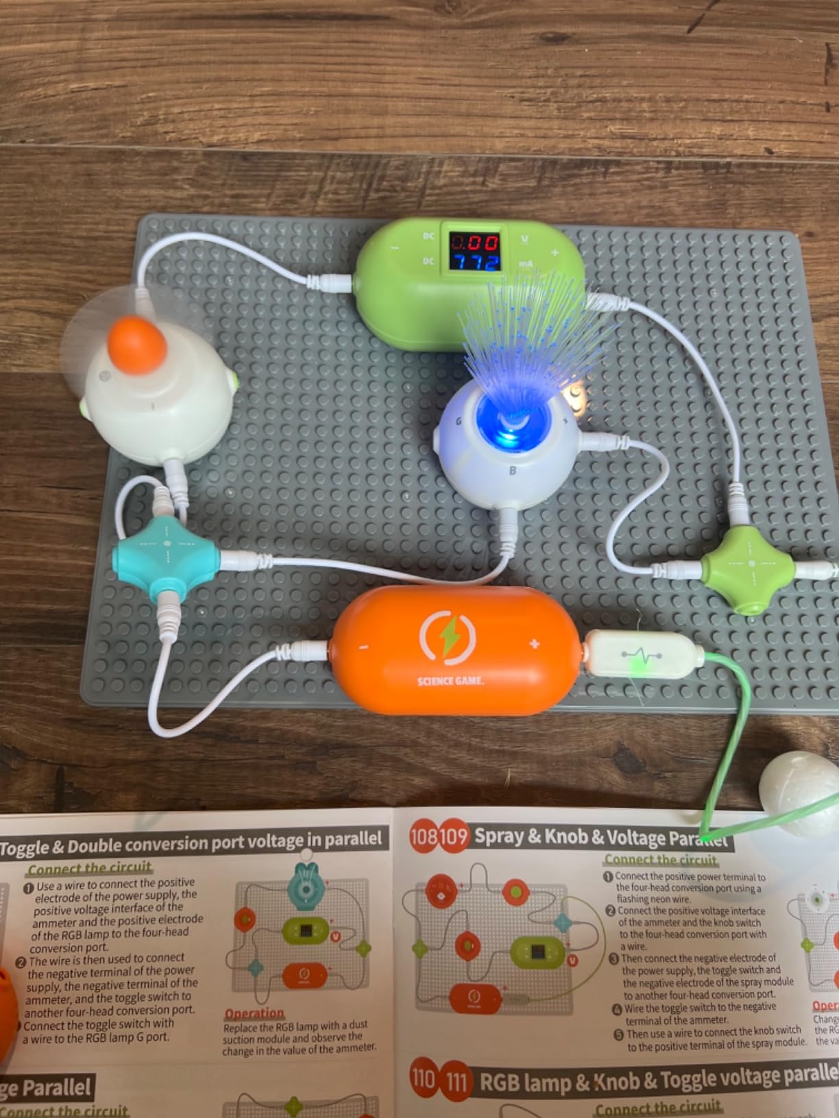Science Kits for Kids - STEM Kits for Kids, Electronics Exploration Kit, Over 420 Projects, 35 Circuit Parts, STEM Educational Toy Gifts for Kid Boys Girls Ages 3 4 5 6 7 8 9 10 11 12 - Customer Photo 3