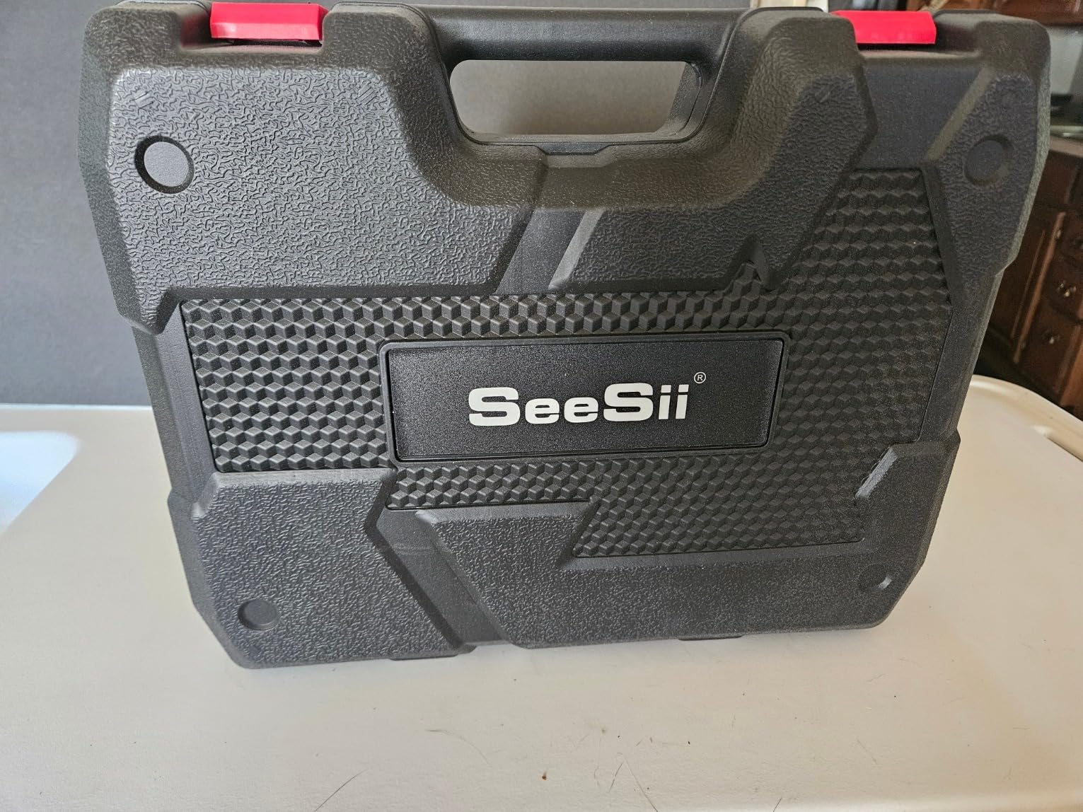 SEESII Cordless Impact Driver Kit, 21V Max Torque 1590 In-lbs(180 N.m) Impact Driver Set with Two 2.0 Ah Batteries, 1/4