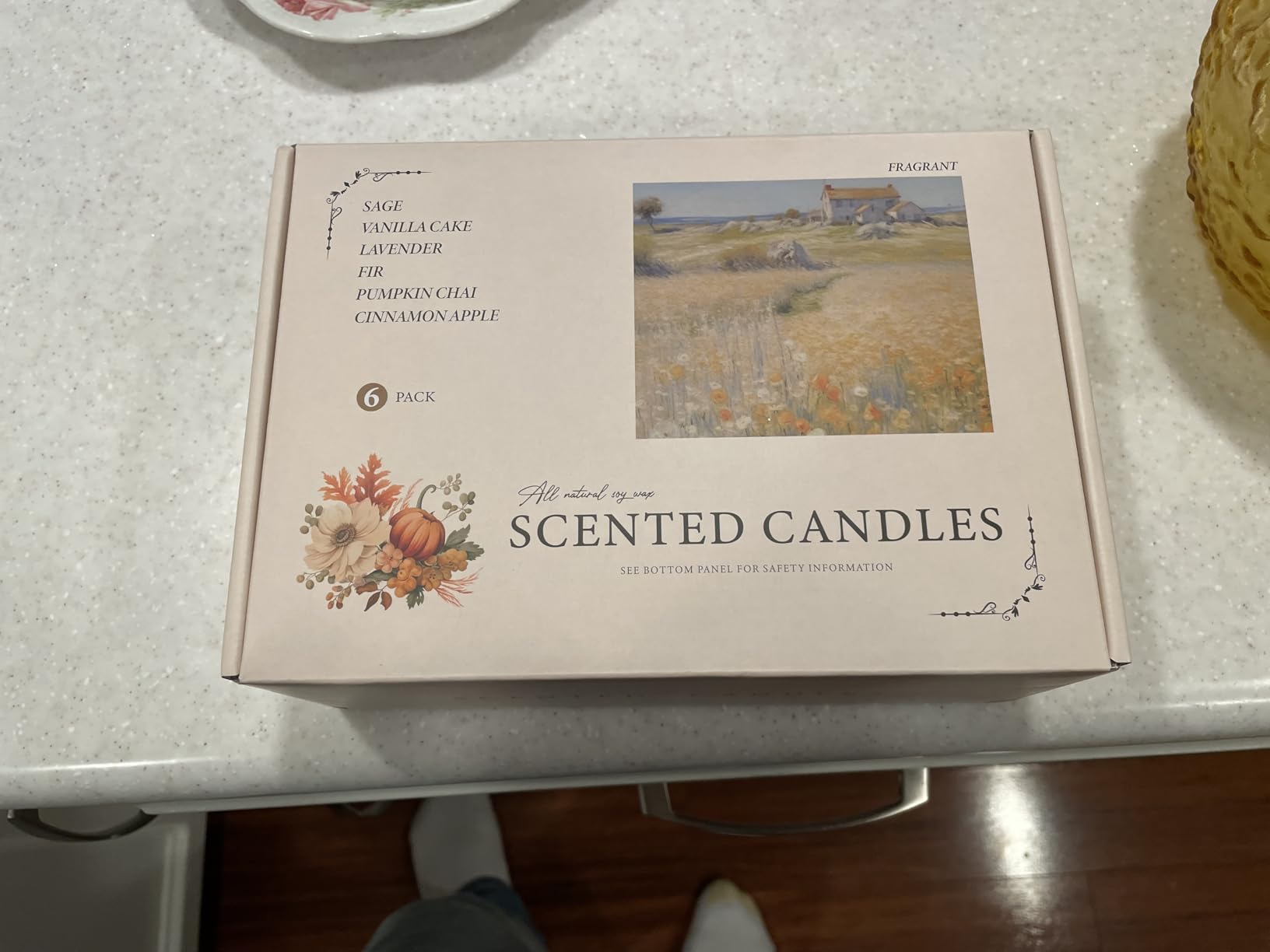 Candle Gift Set for Women – 8 Pack Scented Candles for Home,Long Lasting Soy Wax Amber Jar Candles, Aromatherapy Candle Set,Perfect Holiday & Christmas Gifts - Customer Photo 2