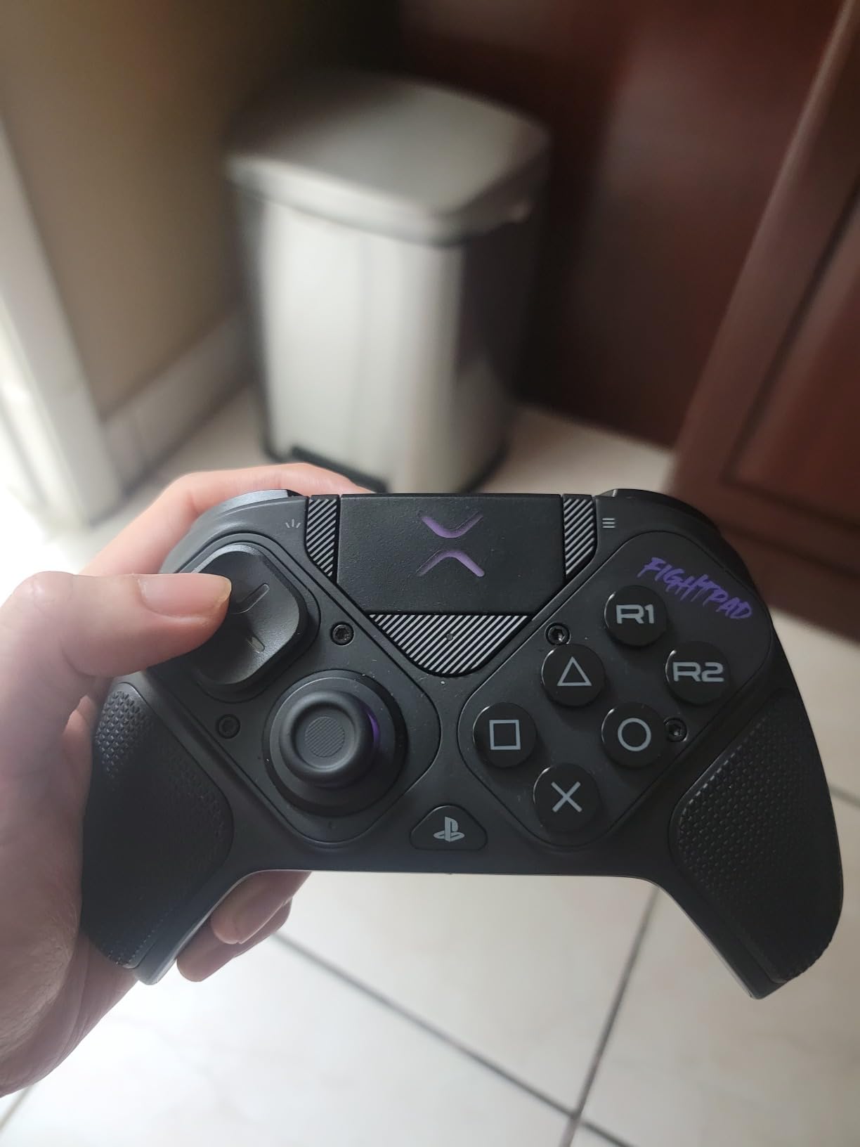 PDP Victrix Pro BFG Wireless Gaming Controller for Playstation 5 / PS5, PS4, PC, Modular Esports Gamepad, Remappable Buttons, Customizable Triggers/Paddles/D-Pad/Fightpad, PC App, White - Customer Photo 5