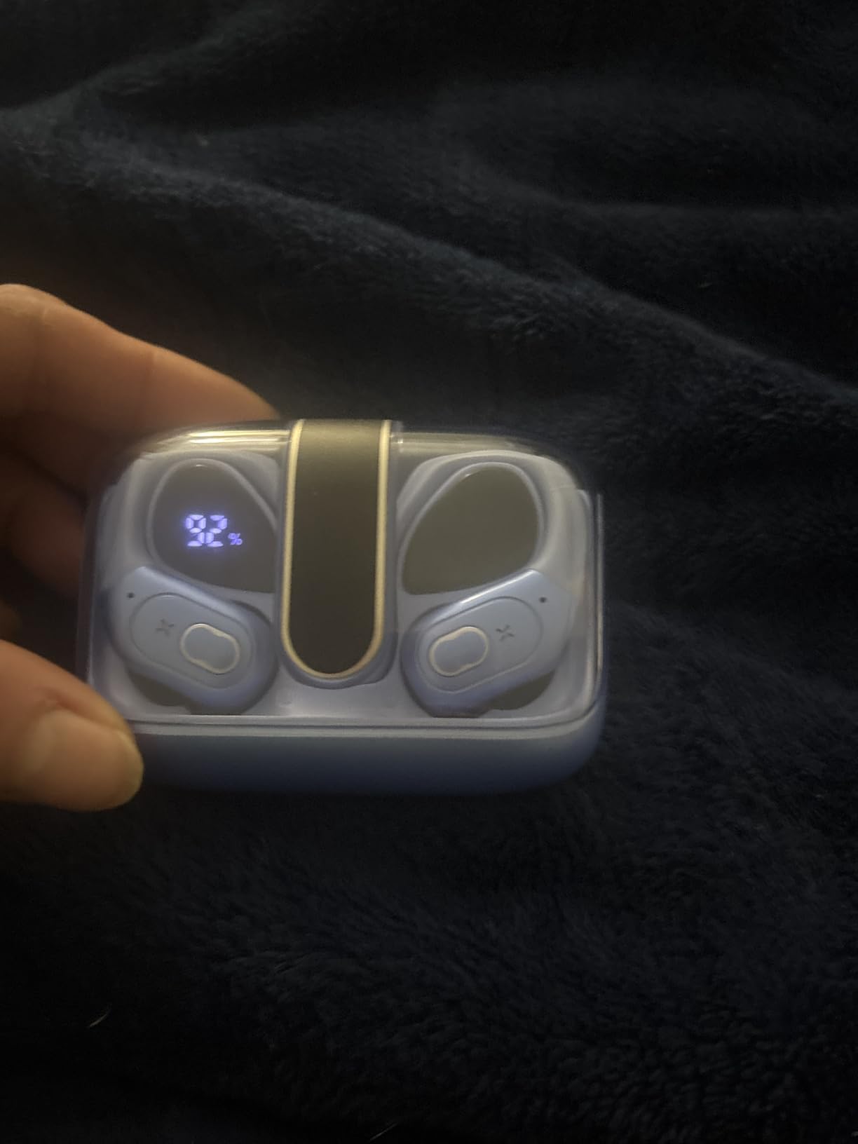 Wireless Earbuds 75hrs Bluetooth 5.4 Headphone Sport, 2025 Bluetooth Earbuds Stereo Deep Bass Over Ear Bud with Earhooks, ENC Noise Cancelling Mic, IPX7 Waterproof Earphone for Workout/Running - Customer Photo 2