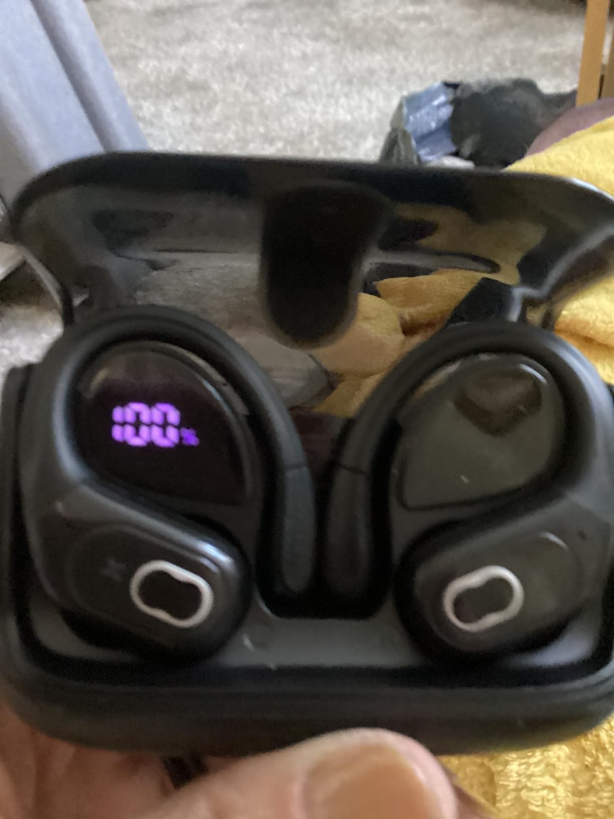 Wireless Earbuds 75hrs Bluetooth 5.4 Headphone Sport, 2025 Bluetooth Earbuds Stereo Deep Bass Over Ear Bud with Earhooks, ENC Noise Cancelling Mic, IPX7 Waterproof Earphone for Workout/Running - Customer Photo 5