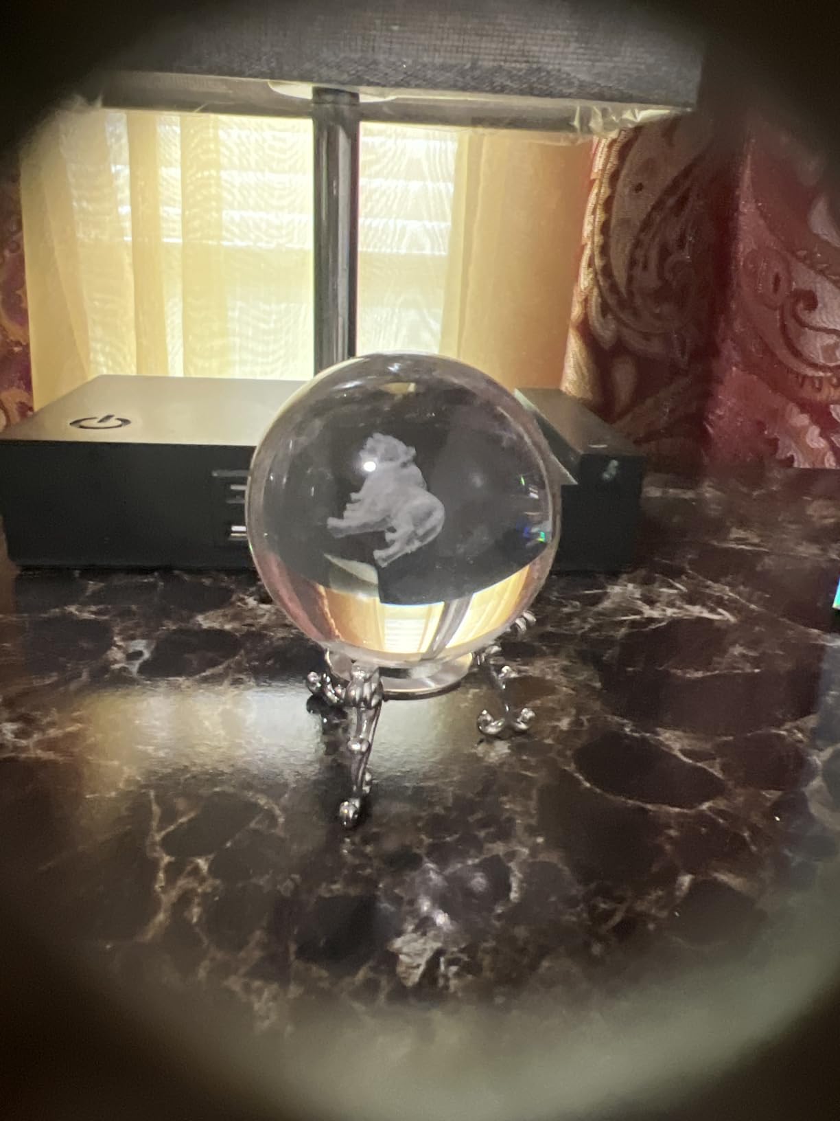 ZEERSHEE 4th of July Decoration 2.3in 3D Laser Statue of Liberty Crystal Ball Paperweight with Stand New York Souvenirs Gifts for Women Men Friends - Customer Photo 1