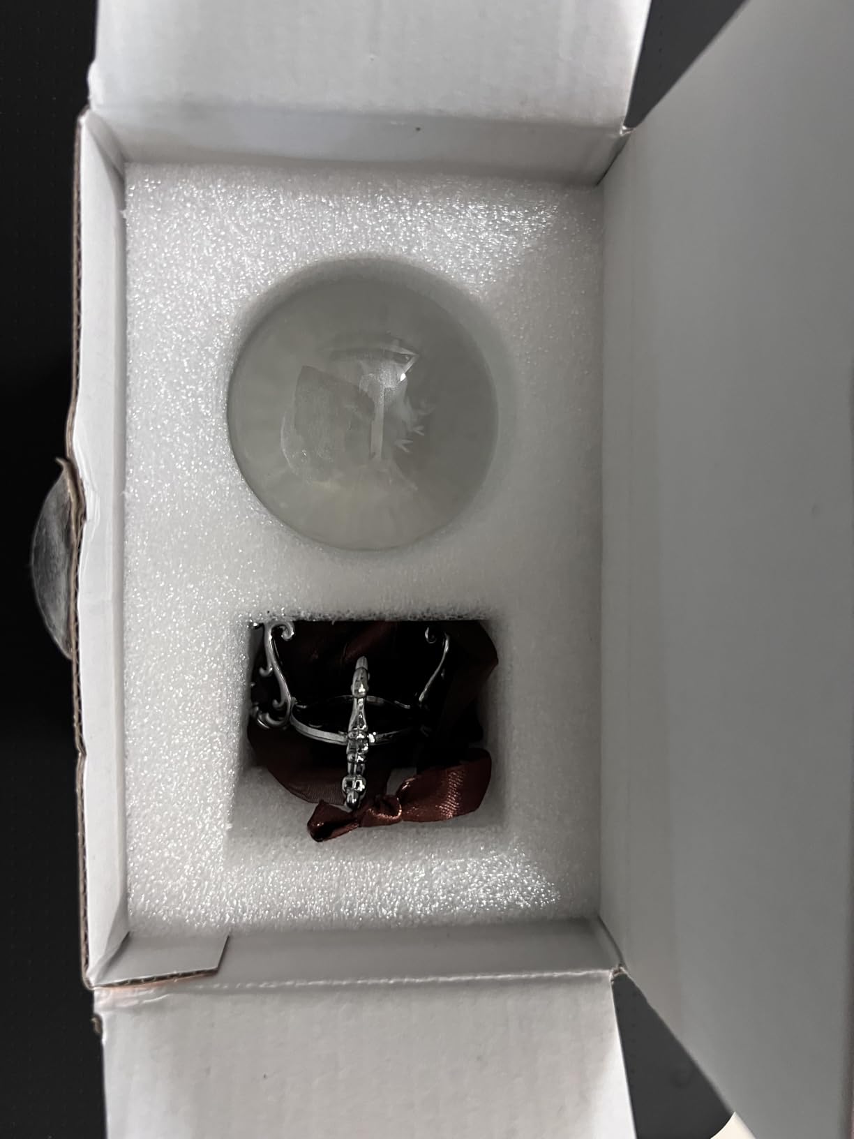 ZEERSHEE 4th of July Decoration 2.3in 3D Laser Statue of Liberty Crystal Ball Paperweight with Stand New York Souvenirs Gifts for Women Men Friends - Customer Photo 2