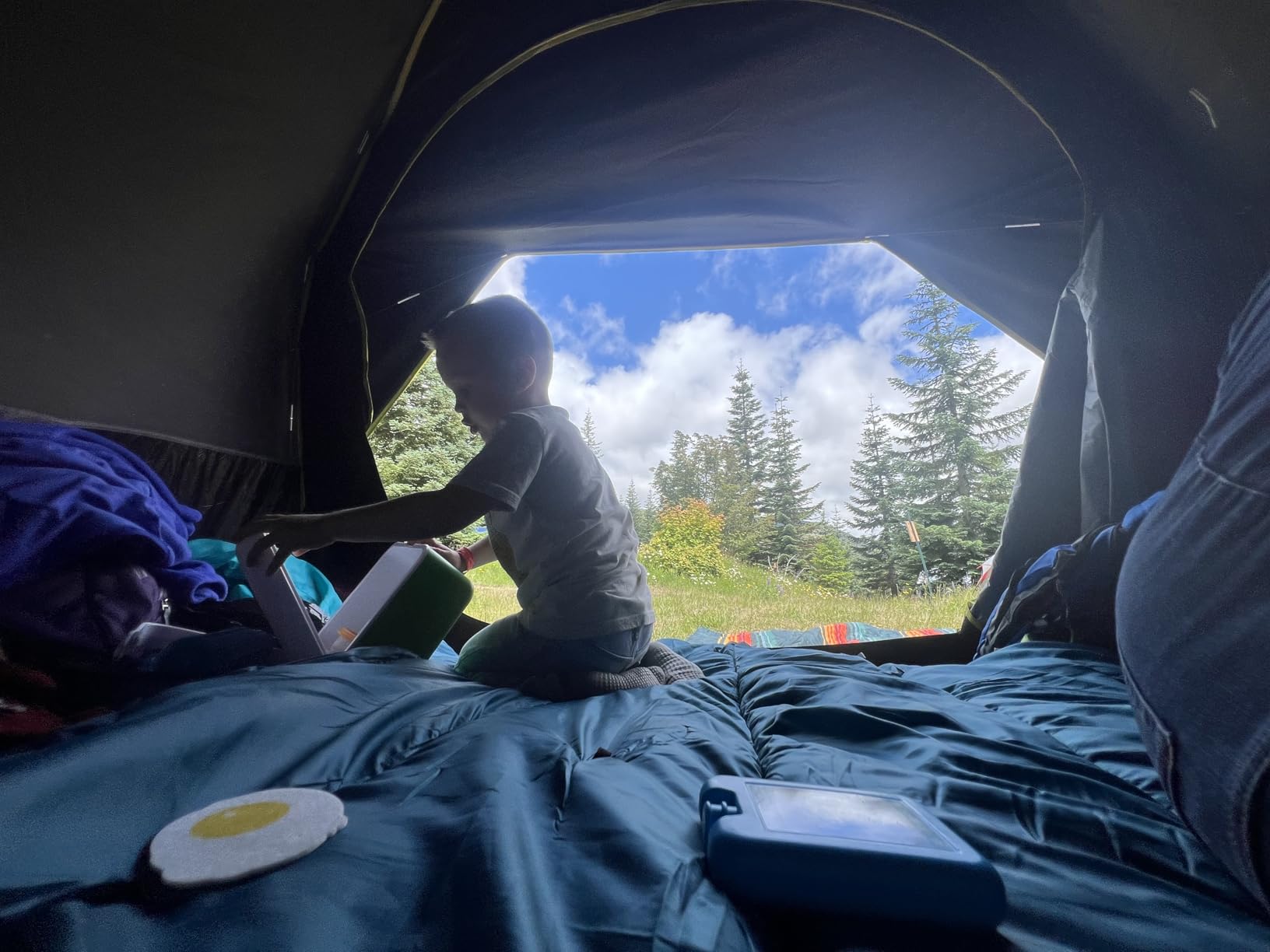 4 Person Blackout Camping Tent, Easy Setup Waterproof Family Dome Tent for Camping with Rainfly, Portable Double Layer Large Family Tent for Outdoor Camping&Hiking - Customer Photo 3