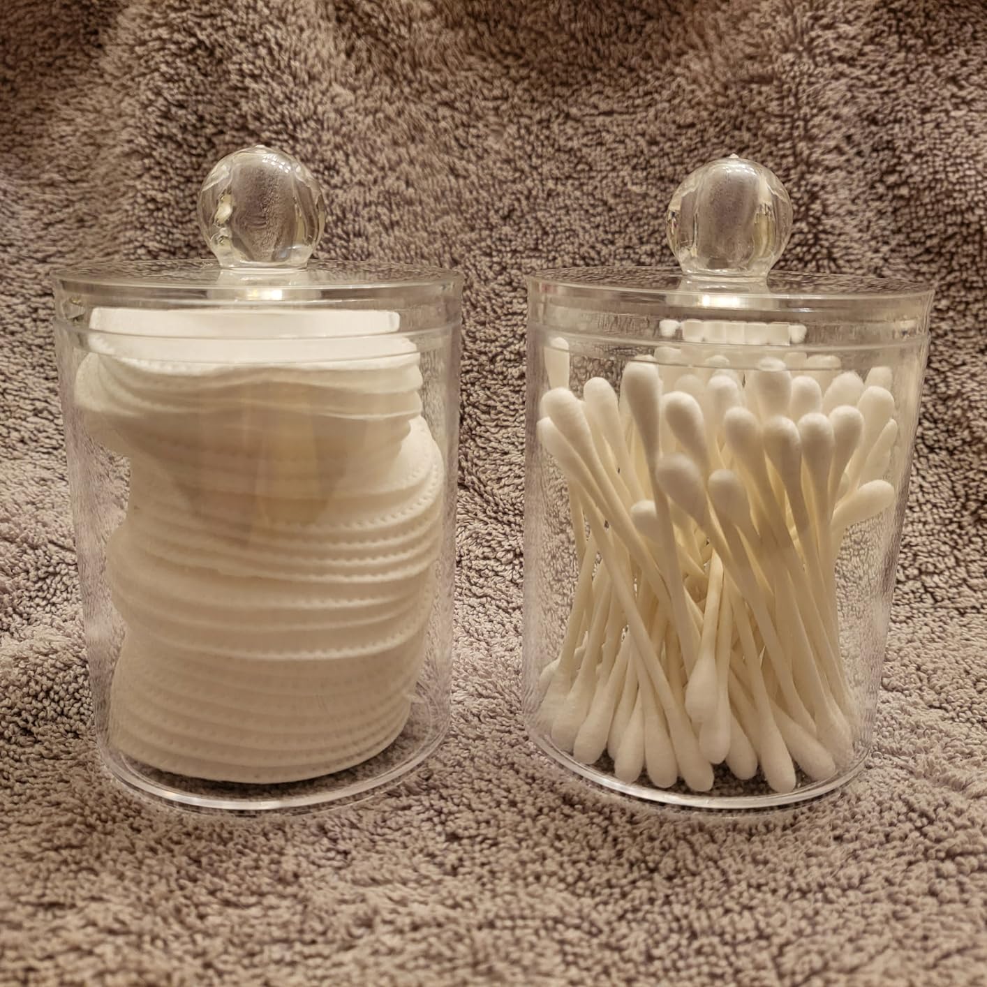 Bathroom Organizers and Storage,4 Pack Bathroom Accessories,Bathroom Decor,Home Decor,Bathroom Storage and Organization,Qtip Holder for Room Decor Aesthetic - Customer Photo 2