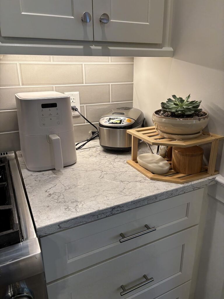 bella Fits-anywhere Slim Air Fryer, 4qt Ceramic Airfryer, Oatmilk customer photo 2