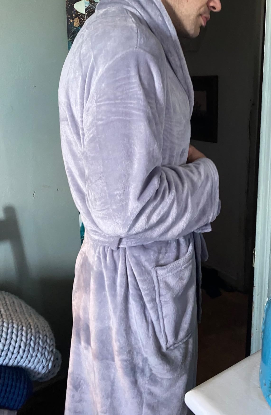 Robes for Women – Premium Plush Fleece Long Bathrobe for Women with Shawl Collar, Soft Warm Womens Robe Customer Review Robes for Women – Premium Plush Fleece Long Bathrobe for Women with Shawl Collar, Soft Warm Womens Robe - Customer Photo 1