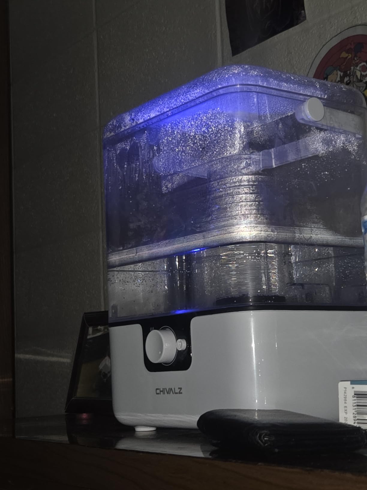 CHIVALZ 6L Humidifiers for Bedroom Large Room Home, Cool Mist Top Fill Humidifiers for Baby Nursery and Plants, 26dB Quiet, Nightlight, Up to 50 Hours, Oil Diffuser 1 Pack + 2 Mist Outlets White - Customer Photo 2