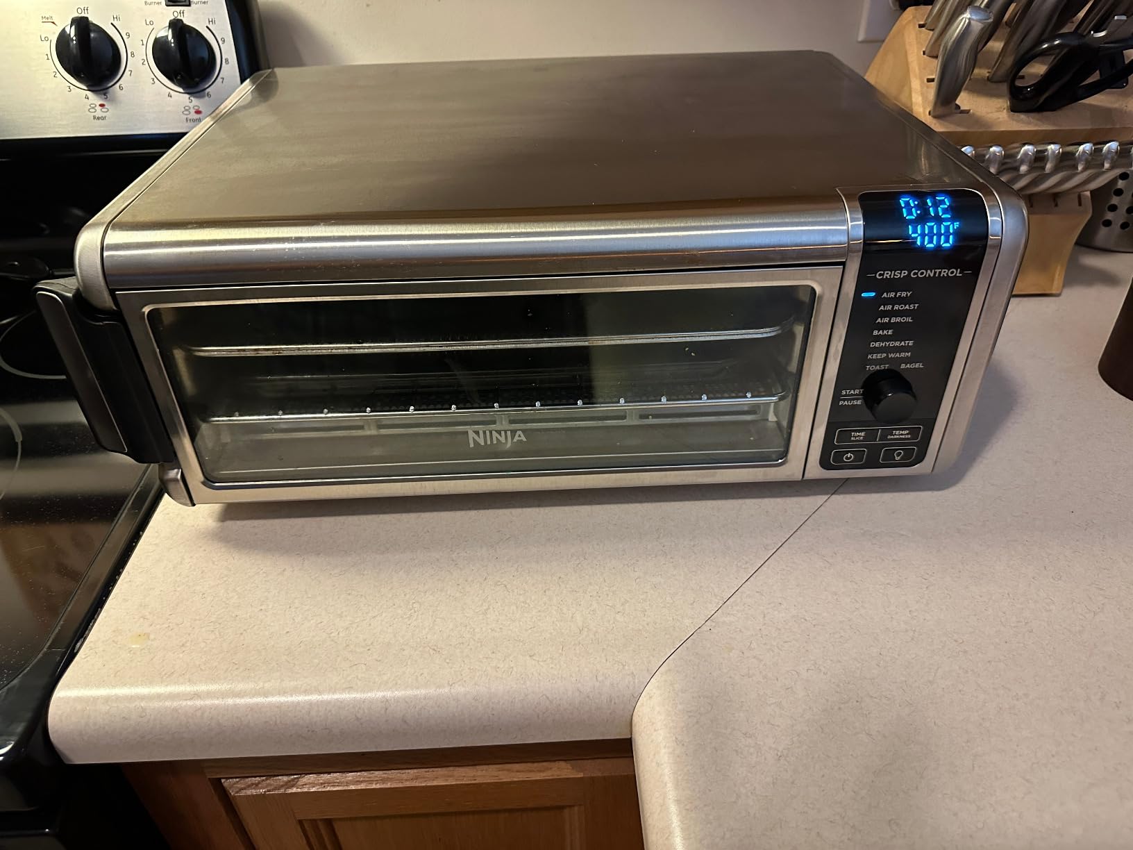 Ninja Flip Toaster Oven&Air Fryer, 8-in-1 Functionality, Flip Up&Away Capability for Storage Space, LargeCapacity, Air Fry Basket, SheetPan, Wire Rack&Removable Crumb Tray, Stainless,1800 watts, SP151 Customer Review Ninja Flip Toaster Oven&Air Fryer, 8-in-1 Functionality, Flip Up&Away Capability for Storage Space, LargeCapacity, Air Fry Basket, SheetPan, Wire Rack&Removable Crumb Tray, Stainless,1800 watts, SP151 - Customer Photo 1