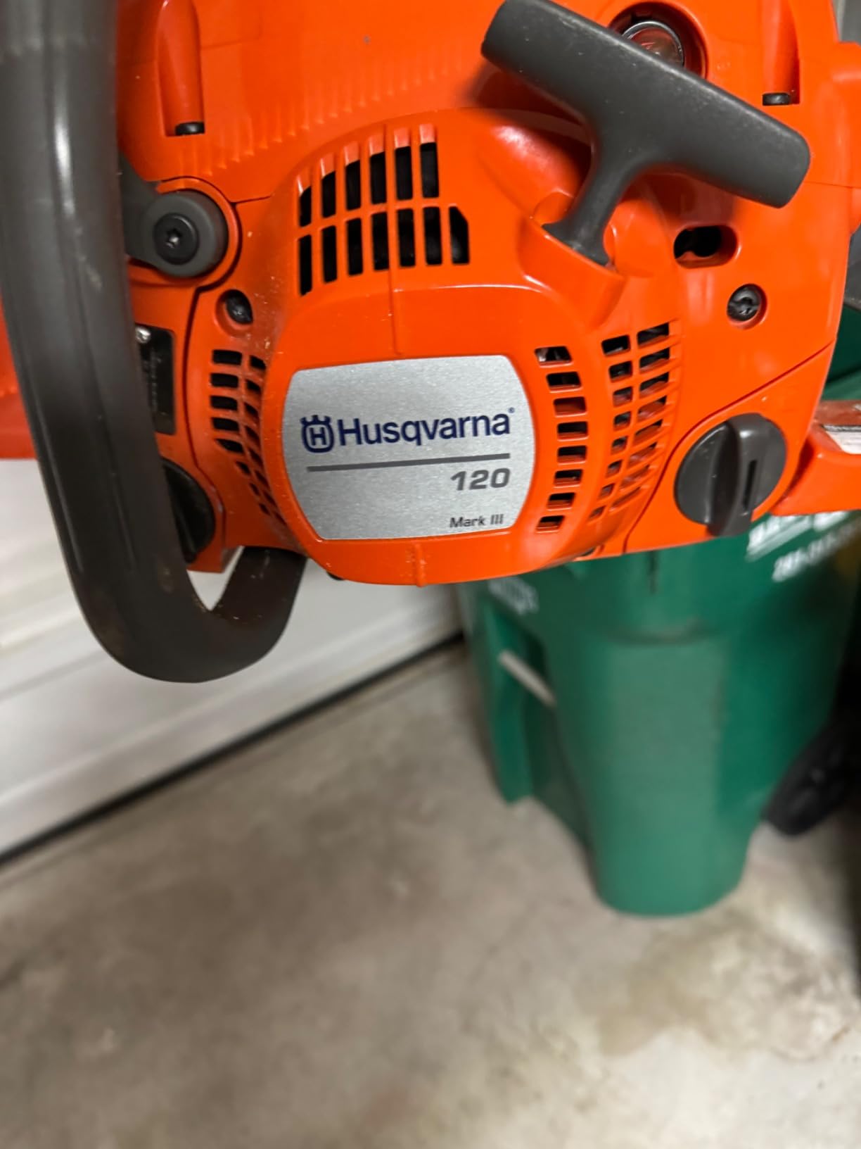 Husqvarna 120 Mark III Gas Chainsaw, 38-cc, 2-Cycle X-Torq Engine, 16 Inch Chainsaw with Automatic Oiler, For Wood Cutting and Tree Pruning - Customer Photo 5