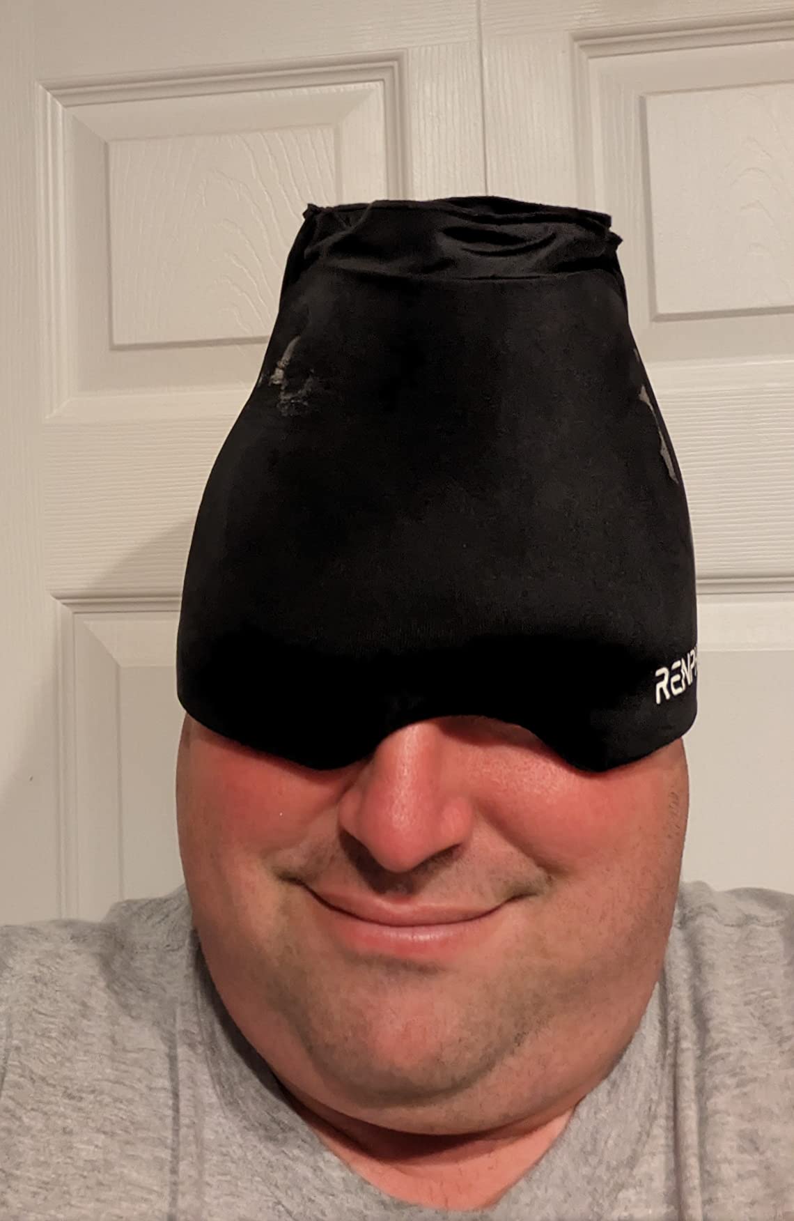 RENPHO Migraine Relief Cap, FSA or HSA Eligible Headache Relief Hat, Ice Head Wrap with Hot or Cold Therapy, Hangover Relief Products, Anxiety Relief Items, Ice Face Mask, Birthday Gifts for Women Men - Customer Photo 1