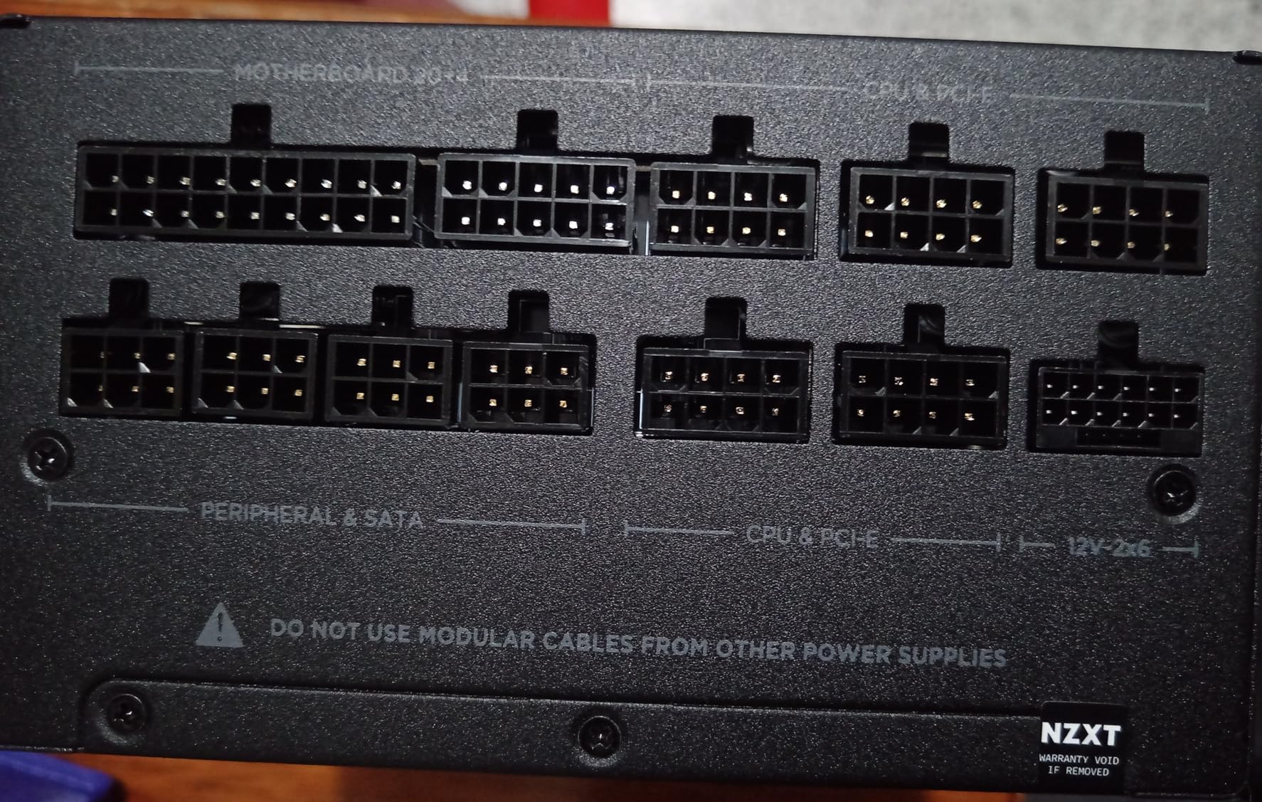 NZXT C1200 Gold ATX 3.1 - Fully Modular Low-Noise PC Gaming Power Supply - 1200 Watts - 80 Plus Gold - 12V-2x6 Connector - Zero Fan Mode - 100% Japanese Capacitors - Black - Customer Photo 5