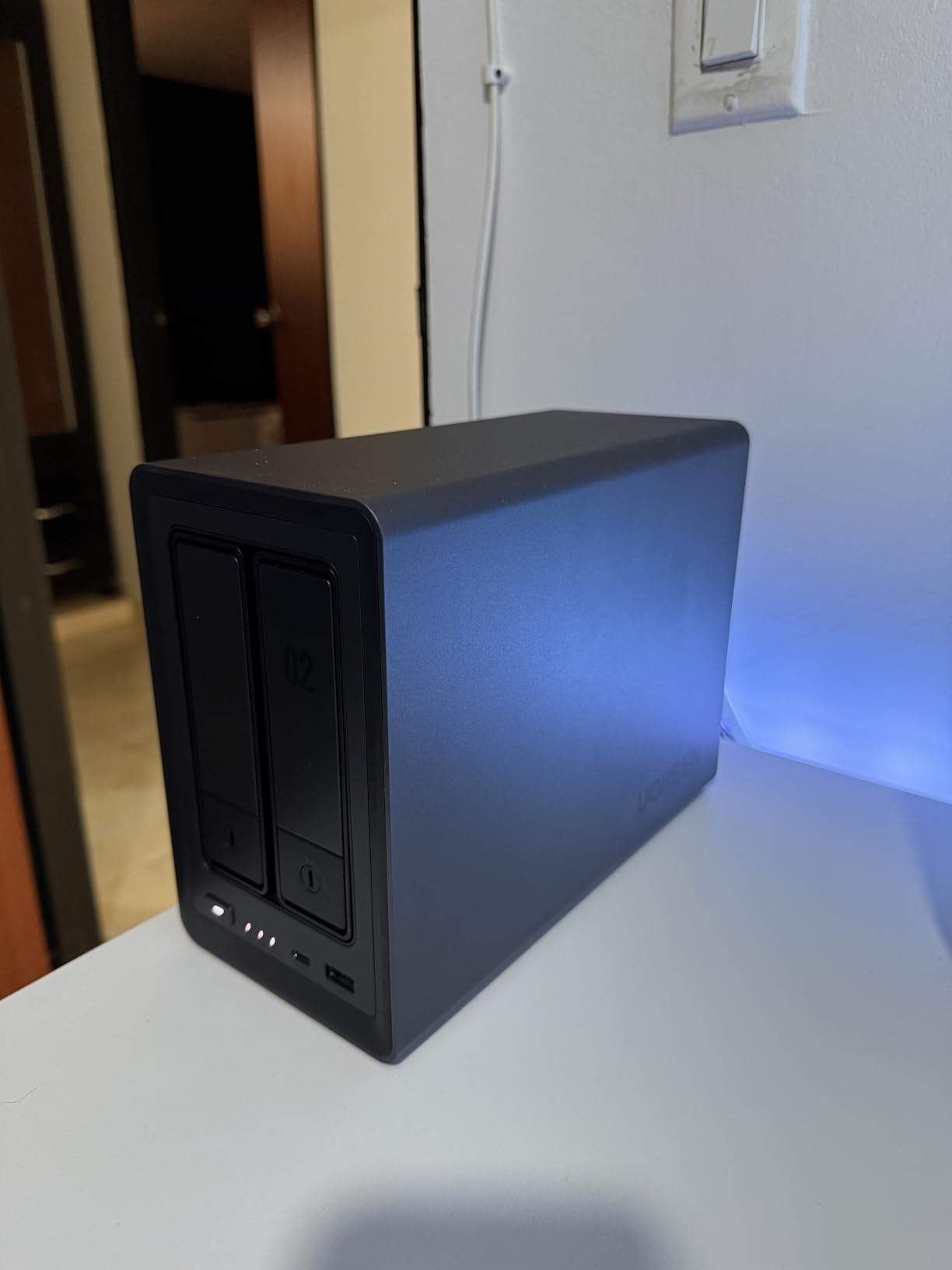 UGREEN NASync DXP2800 2-Bay Desktop NAS, Intel N100 Quad-core CPU, 8GB DDR5 RAM, 2.5GbE, 2X M.2 NVMe Slots, 4K HDMI, Network Attached Storage (Diskless) - Customer Photo 3