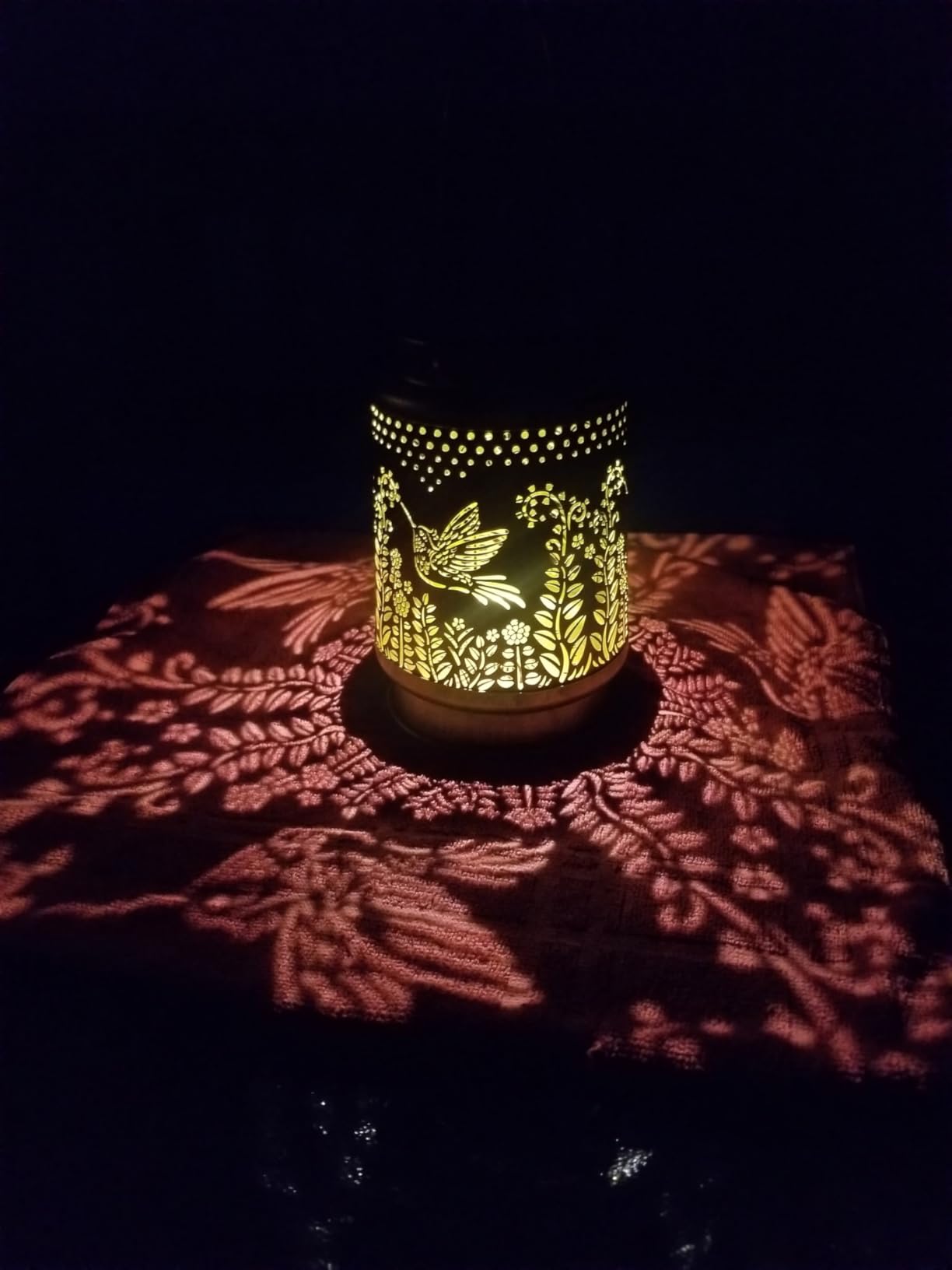 Christmas Gifts for Women Hummingbird Solar Lanterns Outdoor Waterproof Hanging Solar Lights Hummingbird Gifts for Women Men Metal Decorative LED Lanterns for Garden Decor,Yard,Patio,Lawn,Pathway - Customer Photo 2