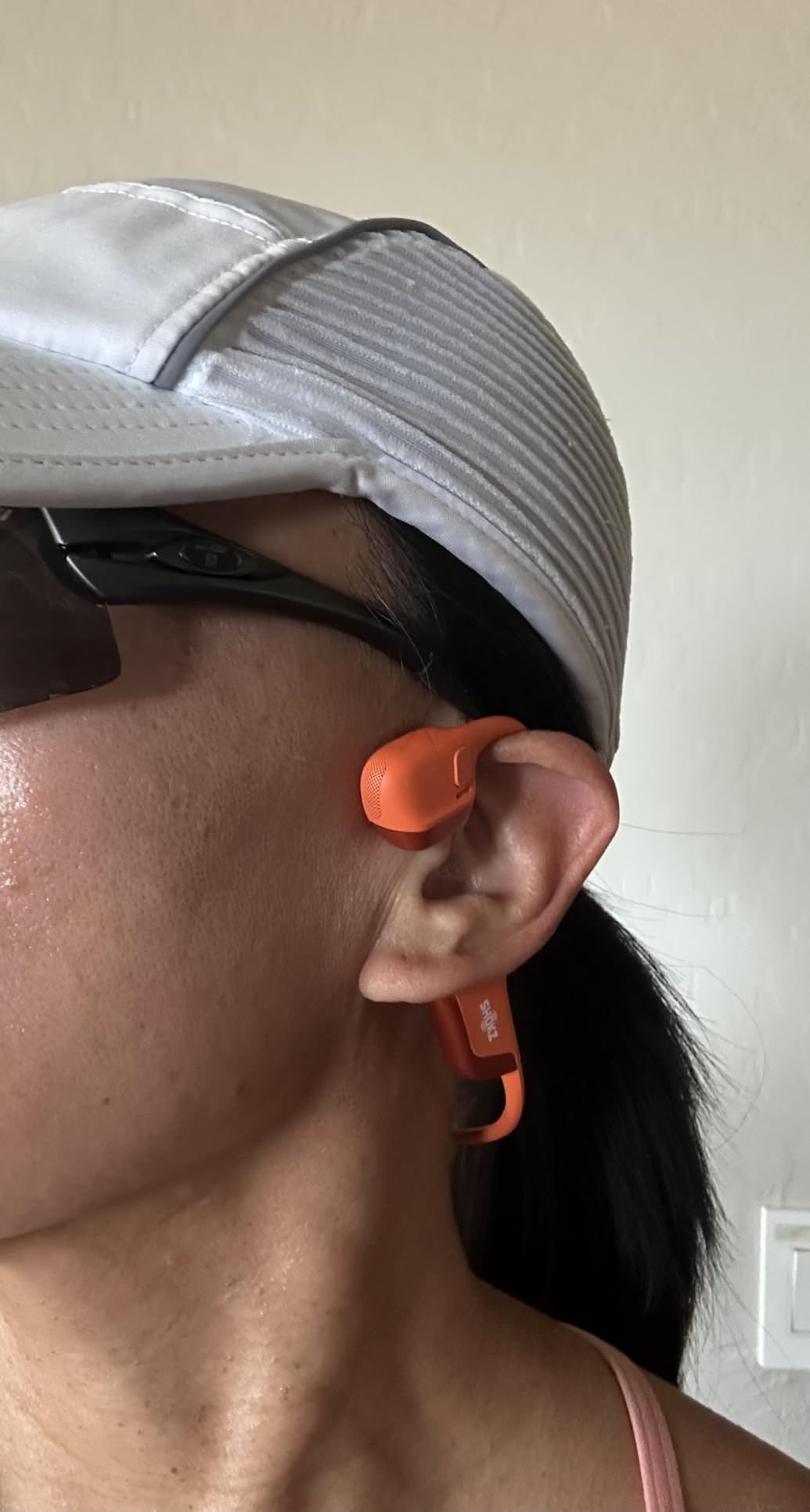 SHOKZ New OpenRun Pro 2- Bone Conduction Headphones, Open-Ear Bluetooth Wireless Sport Earphones for Running, Workouts - Sweat Resistant, Secure Comfortable Fit -Deep Bass, Smart Mic, Reflective Strip - Customer Photo 2