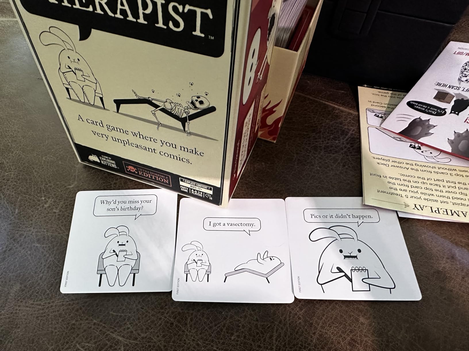 Horrible Therapist: Extra Horrible Edition by Exploding Kittens - A Card Game for 3-8 Players, Ages 17+ - Adult Party Game for Family Night - Customer Photo 3