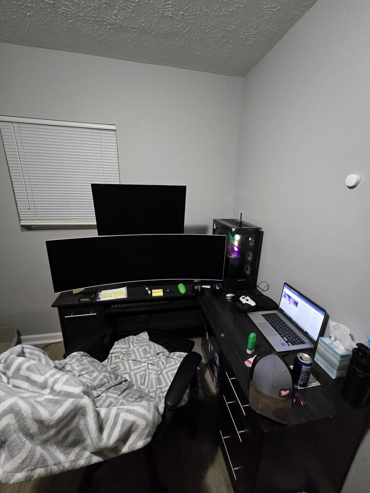 ARES WING Dual Monitor Stand for Ultrawide Heavy Duty Curved Monitor Stacking, Fits 17-49 Inch, Vertical Gas Spring Double Monitor Mount with USB, Adjustable Dual Monitor Mount for Desk, Black Customer Review ARES WING Dual Monitor Stand for Ultrawide Heavy Duty Curved Monitor Stacking, Fits 17-49 Inch, Vertical Gas Spring Double Monitor Mount with USB, Adjustable Dual Monitor Mount for Desk, Black - Customer Photo 1