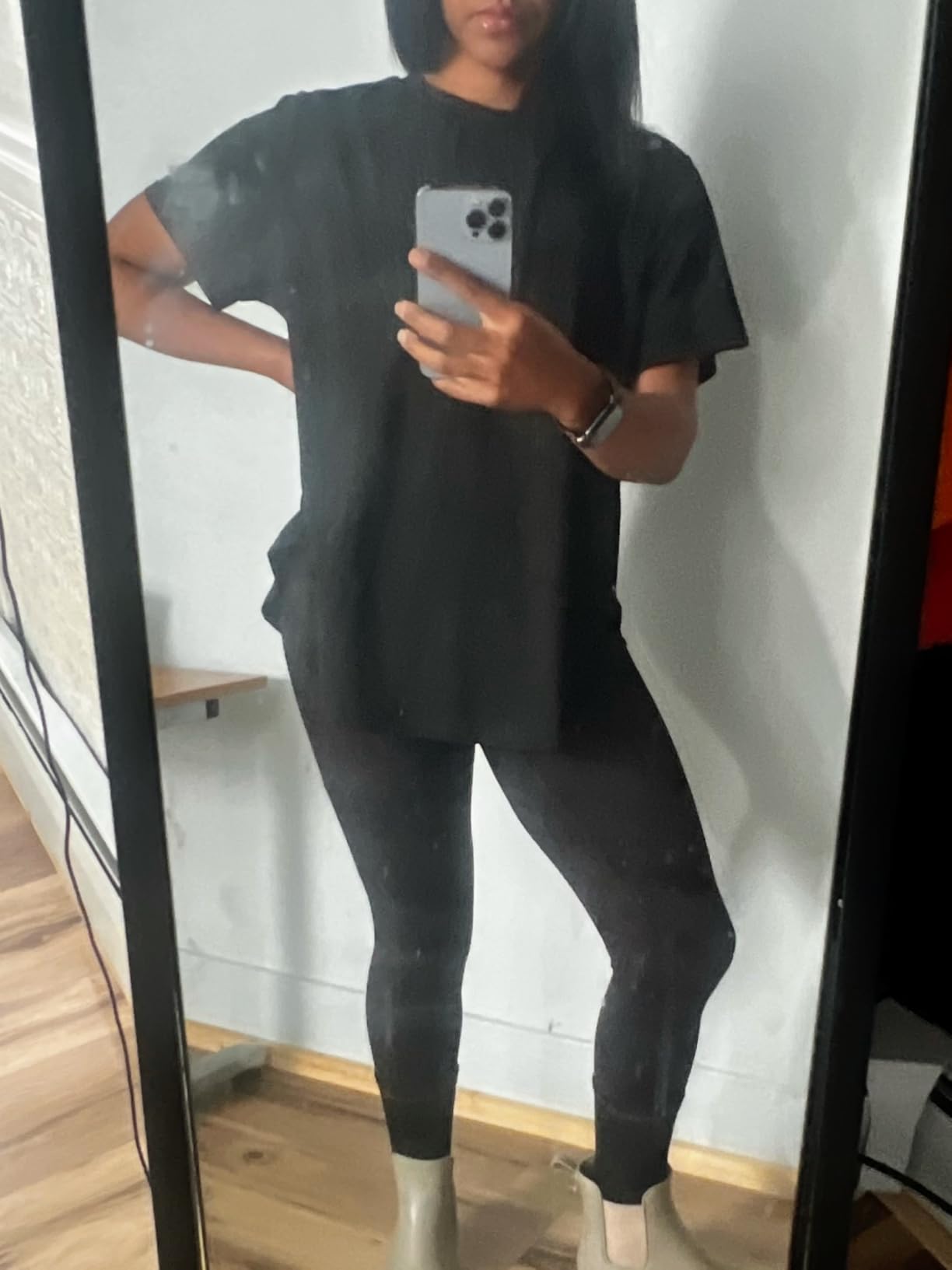 Blisset 3 Pack High Waisted Leggings for Women with Pockets Soft Active Tummy Control Pants for Yoga Running & Daily Wear - Customer Photo 1