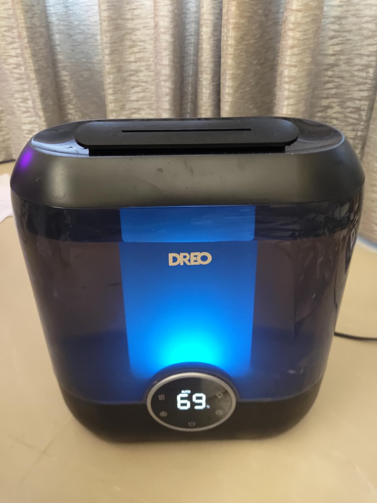 Dreo 6L Top Fill Humidifiers for Bedroom, 60H Runtime 28 dB Quiet Supersized Cool Mist Air Humidifiers for Large Room, Baby Nursery, Plant, Indoor, Night Light, Easy to Clean, Precise Humidity Control - Customer Photo 2