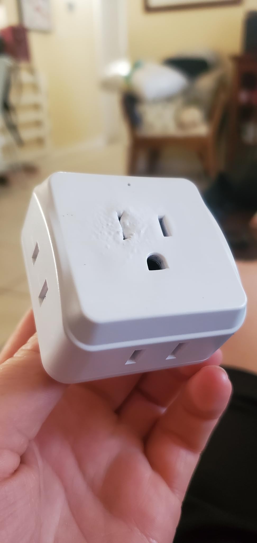 Generic 1 Pack with 5 Way Outlet Extender, Multi Plug Wall Outlet, No Surge Protector, Small Plug Adapter Cruise Ship Essentials, Use for Home, Hotel, Office, Dormitory, White, QP560-Q Customer Review Generic 1 Pack with 5 Way Outlet Extender, Multi Plug Wall Outlet, No Surge Protector, Small Plug Adapter Cruise Ship Essentials, Use for Home, Hotel, Office, Dormitory, White, QP560-Q - Customer Photo 3