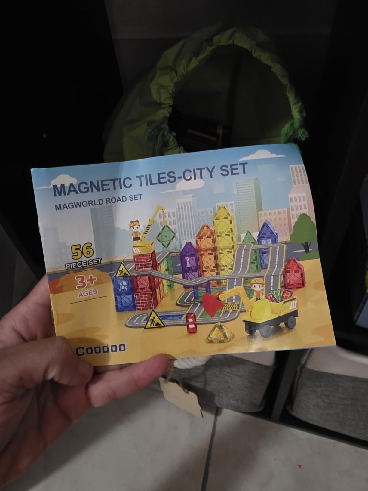 Coodoo Dinosaur Toys Magnetic Tiles Lava Dinosaur World Set - Magnetic Blocks Building for Kids 3-5 5-7 Girls Boys Toy Age 4-6 6-8, Classroom Must Haves Toddler Sensory for 3+ Year Old Kids Toys - Customer Photo 3