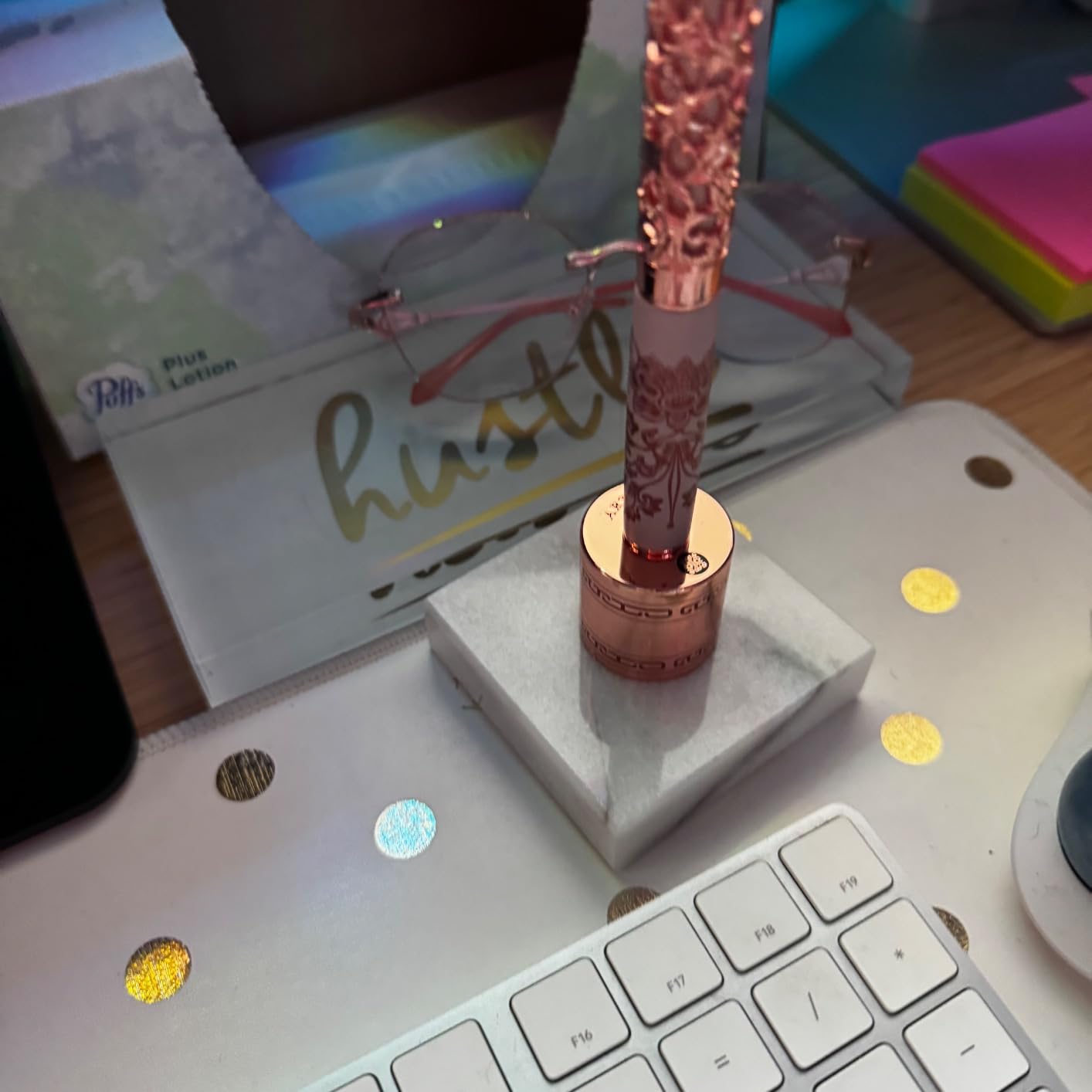 ARTEX Executive Rollerball Pen Sets With Stand-Museum Collections-Crafting Timeless Beauty-Luxury Pen Gift & Office Desk Decor, German SCHMIDT refill, Solid Metal & Marble Texture - Customer Photo 1