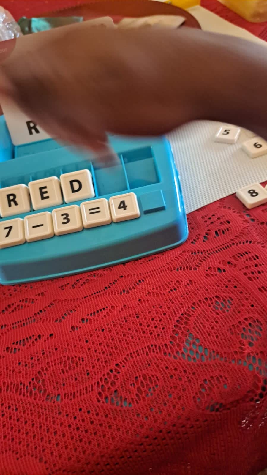 Educational Toys Learning Games for Kids 3-8, Matching Letter Spelling Early Math Game for Preschool& Kindergarten Kids Boys and Girls Light Blue, Christmas Birthday gift for 4 5 6 7 boys girls - Customer Photo 3