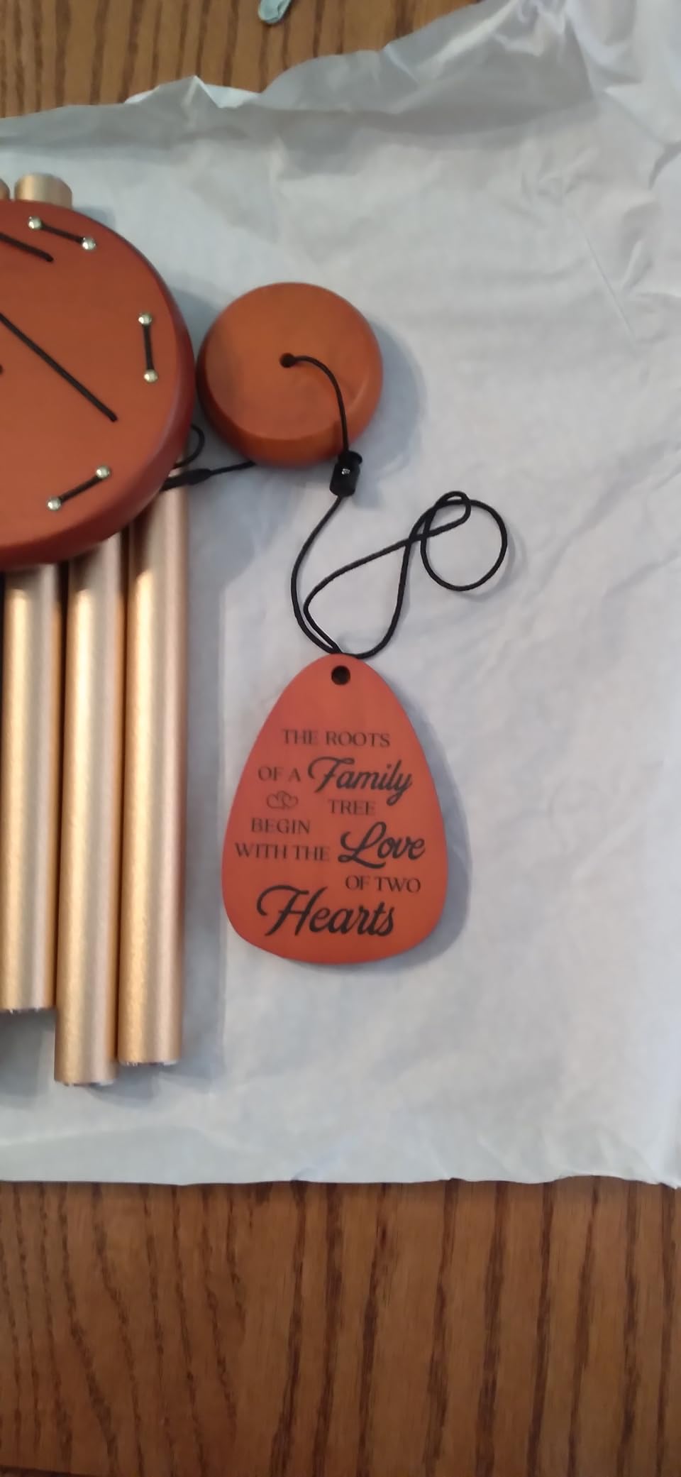 10th Anniversary Wind Chime, 10th Anniversary Romantic Gifts for Him, Her, Couple, Men, Women, Wife, Husband, Newlywed, Aluminum Anniversary's Keepsake Gifts Ideas Customer Review 10th Anniversary Wind Chime, 10th Anniversary Romantic Gifts for Him, Her, Couple, Men, Women, Wife, Husband, Newlywed, Aluminum Anniversary's Keepsake Gifts Ideas - Customer Photo 2