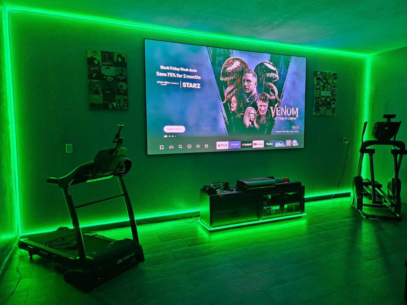 AWOL VISION 180-inch Projector Screen Fixed Frame, 1.3 dB Peak Gain, The Perfect Combo with LTV-2500, 80% Picture Quality Improved, 4K / 8K Ultra HD, Active 3D Wall Mount Projector Screen, MW-180 - Customer Photo 5