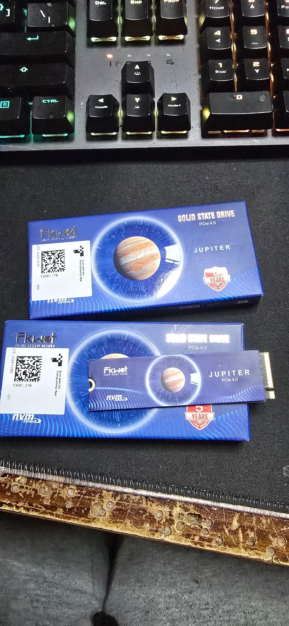 FX991 M.2 SSD 1TB NVMe SSD M2 2280 PCIe Gen 4x4, Read Up to 7100MB/s, Internal Solid State Drive for PS5 Laptop Desktop 3D QLC NAND - Customer Photo 2