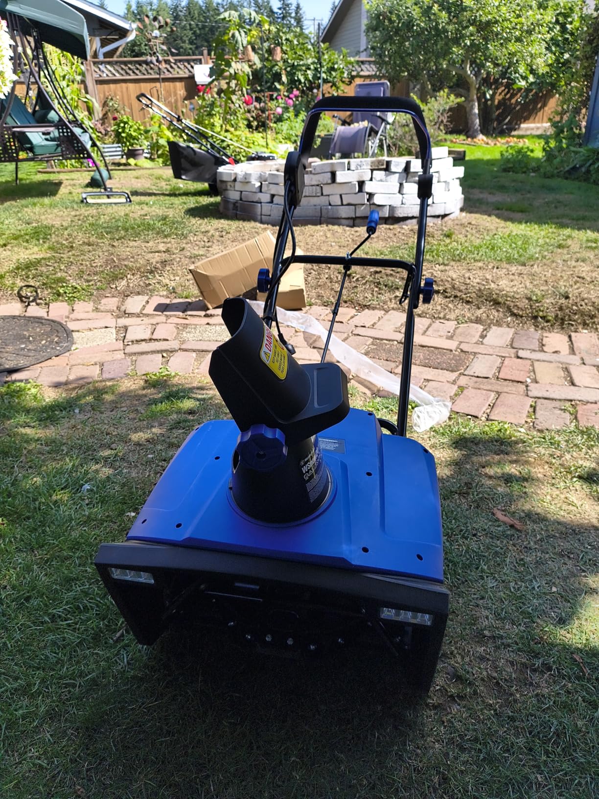 Westinghouse WSnow20 Corded Snow Blower 20 Inch, Steel Auger, Dual LED Lights, 1800 Watt Motor, Electric Snow Blower with 25ft Throwing Distance, Plows 680lbs/min, Adjustable Chute - Customer Photo 1