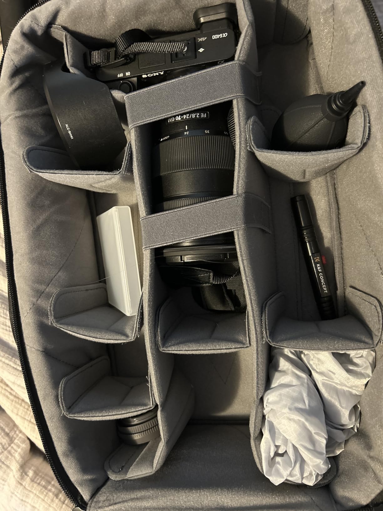 K&F CONCEPT Camera Backpack,Hardshell Photography DSLR Camera Bag with 15-15.6 Inch Laptop Compartment Hard Shell Camera Case Compatible with Canon/Nikon/Sony/DJI Mavic Drone - Customer Photo 1