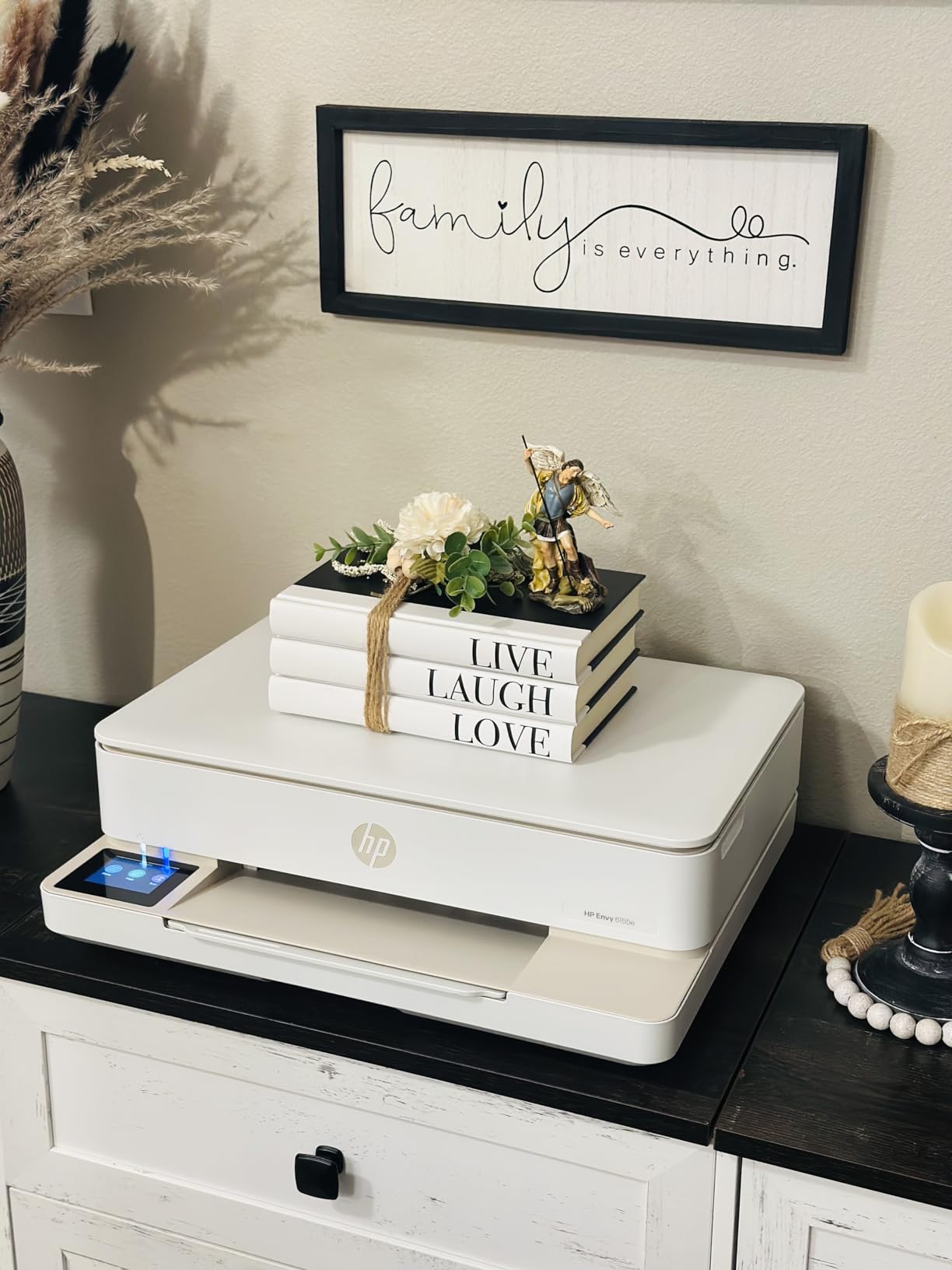 HP Envy 6155e Wireless All-in-One Color Inkjet Printer, Portobello, Print, scan, copy, Duplex printing Best-for-home, 3 month Instant Ink trial included, AI-enabled (714L5A) - Customer Photo 2