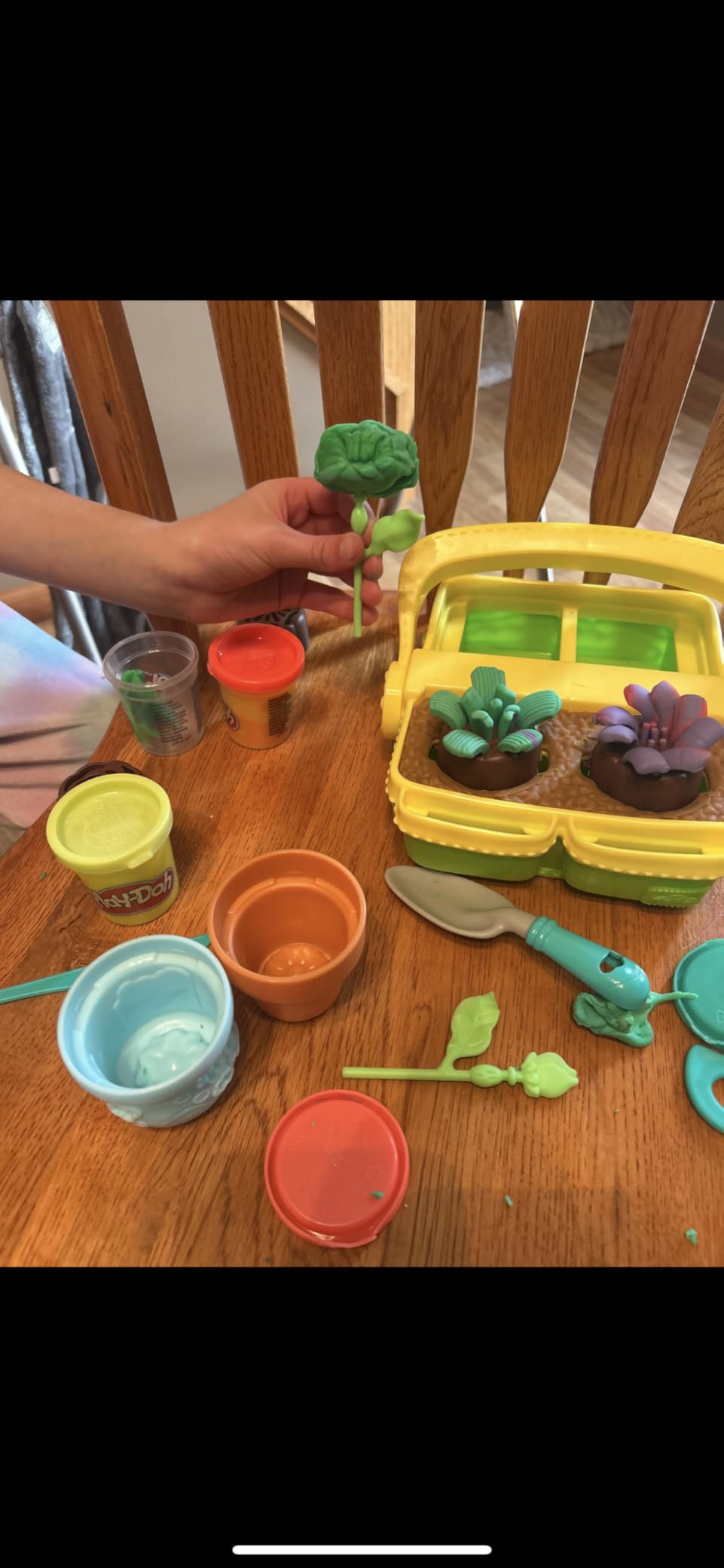 Play-Doh Blooming Flower Garden Toy Playset, Nature Pretend Play, Kids Arts & Crafts, Christmas Stocking Stuffer Gifts, Ages 3+ - Customer Photo 1
