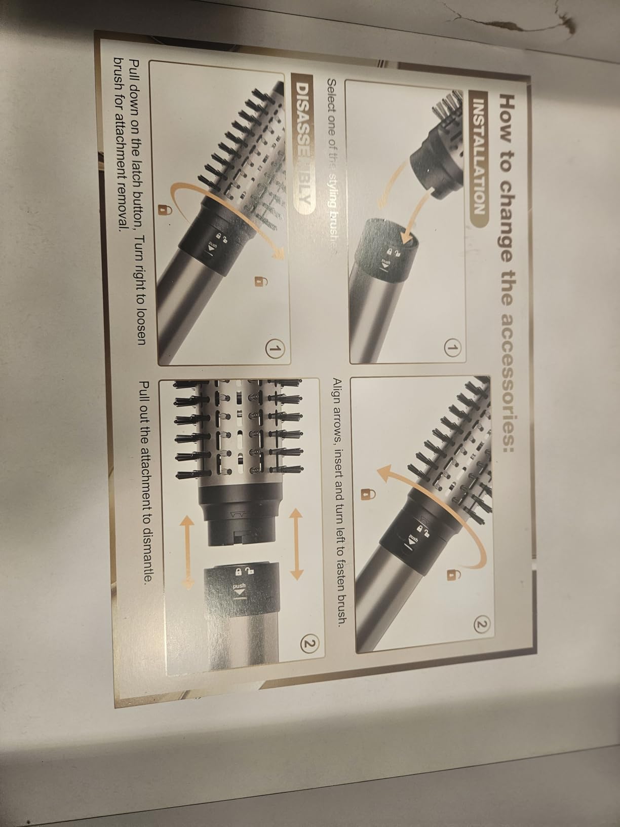 7MAGIC 6 in 1 Multi Hair Styler Dryer Brush, 110,000 RPM High-Speed, Negative Ionic, Fast Drying for Professional Blow Dry, Curling, Volumizing, Straightening and Styling, Gold Customer Review 7MAGIC 6 in 1 Multi Hair Styler Dryer Brush, 110,000 RPM High-Speed, Negative Ionic, Fast Drying for Professional Blow Dry, Curling, Volumizing, Straightening and Styling, Gold - Customer Photo 2