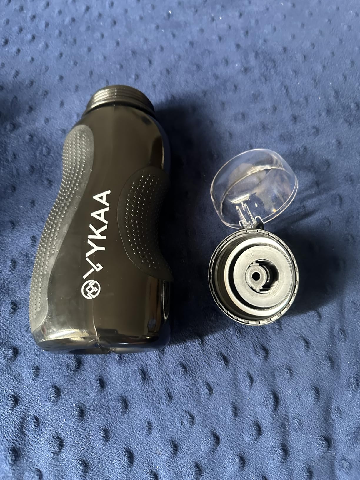 VYKAA Handheld Running Water Bottle (17oz) | Water Bottle Phone Holder | Secure Seal & Non-Slip Rubber Grip | Phone Holder for Running | Handheld Water Bottle Running | Running Water Bottle Hand - Customer Photo 2