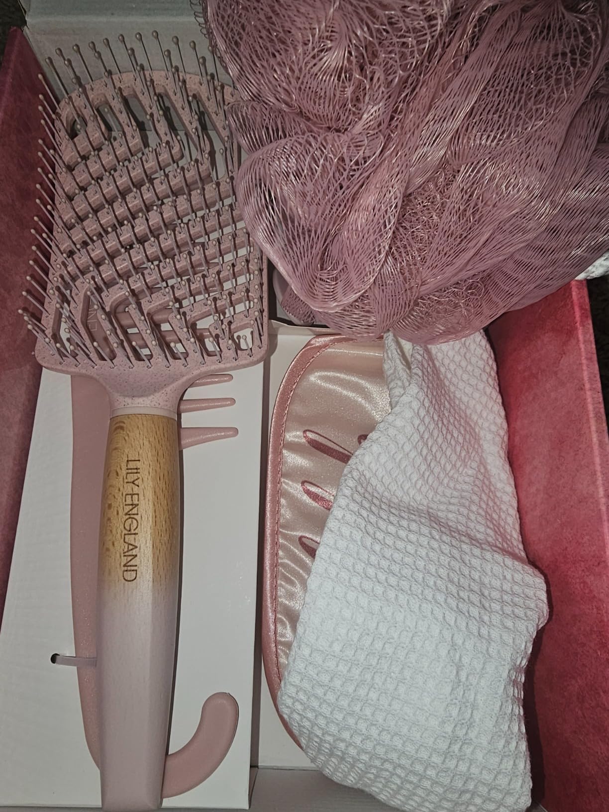 Lily England Self-Care Beauty Gift Set for Women - 7-Piece Luxury Spa Gifts for Moms, Sisters & Girls - Relaxing Womens Present Idea - Customer Photo 2