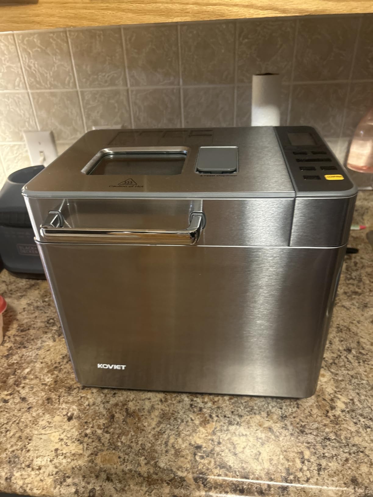 25-in-1 Bread Maker Machine with Automatic Dual Dispenser, 2LB Stainless Steel Breadmaker with Gluten-Free, Dough, Jam, Yogurt etc Settings, Silver - Customer Photo 1