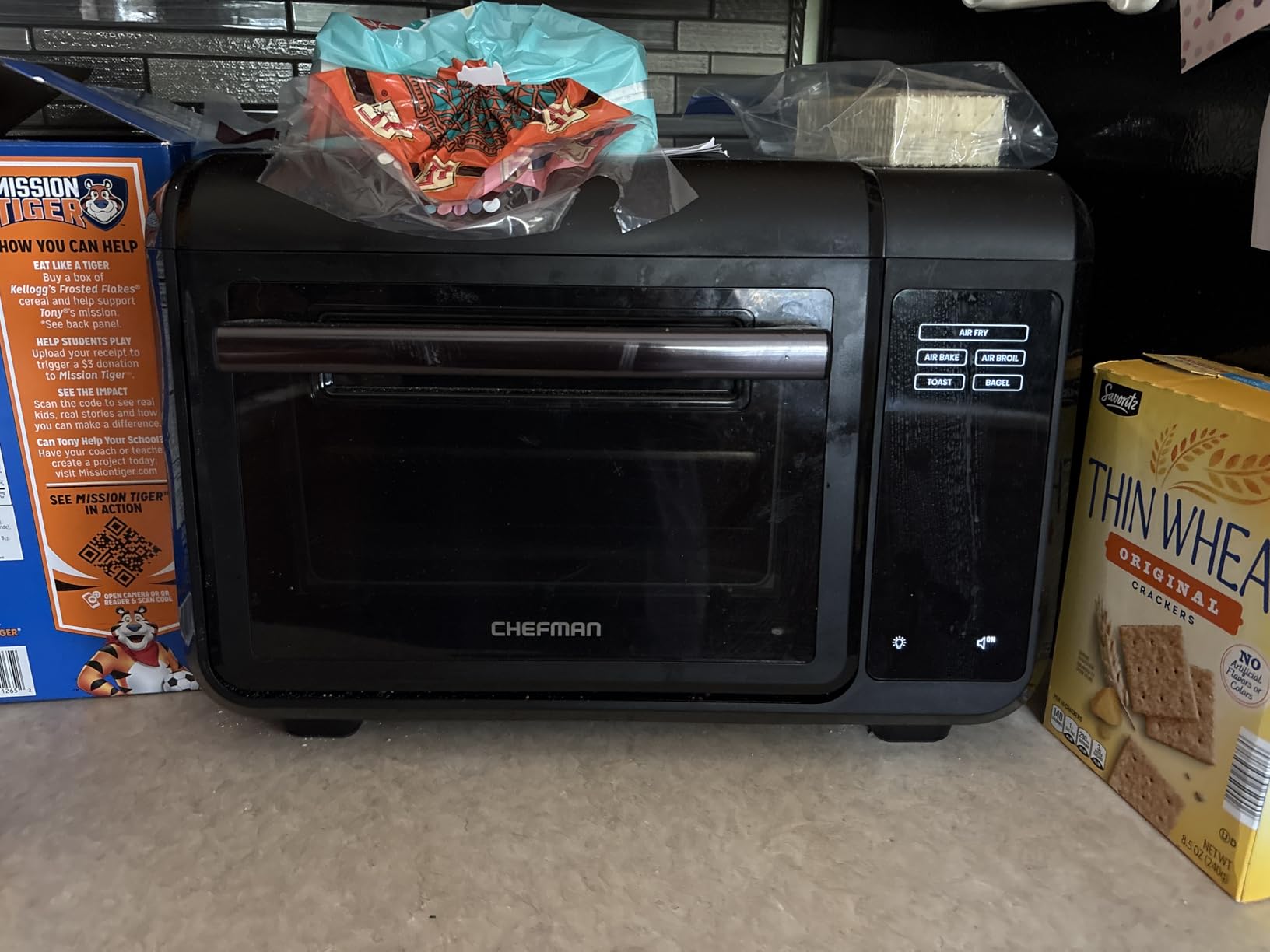 Chefman Air Fryer Toaster Oven Combo, 15 Qt. Countertop Oven for Quick & Healthy Meals, Bake, Broil, Air Fry, Toast, and Bagel Functions, 450°F Max Temp, 4 Slice Toaster Oven Air Fryer Combo - Customer Photo 1