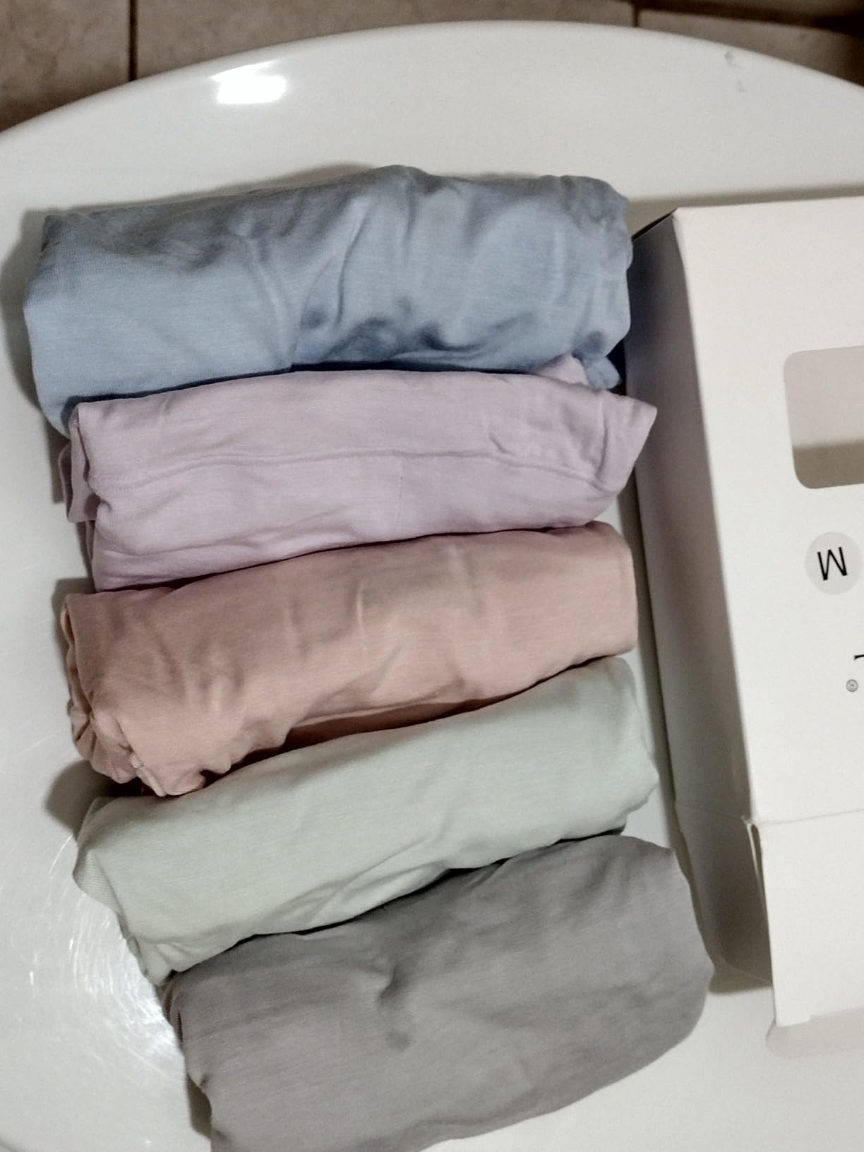 BAMBOO COOL Women's Underwear High Waisted Briefs Full Coverage Soft and Breathable Panties, 5-Pack - Customer Photo 3