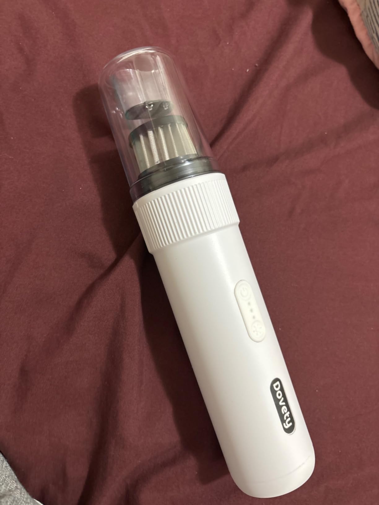 Dovety Portable Cordless Vacuum, 21000PA Powerful Suction, 5 in 1 Mini Vacuum Cleaner with LED Light, Up to 40 Mins Runtime for Car, Home, Pet, Office - Customer Photo 2