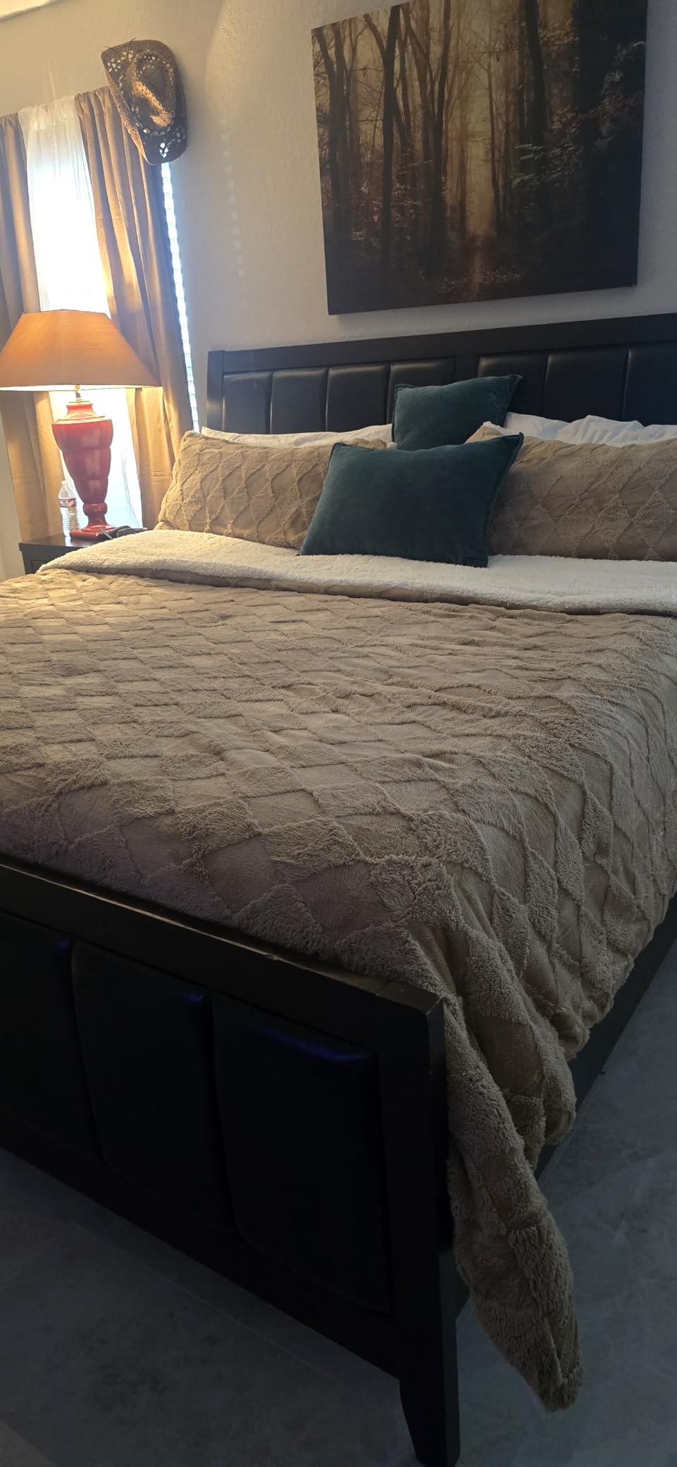 Tufted Fleece Comforter Set Queen - Super Soft Warm Fluffy Shaggy Bedding Sets, Diamond Plaid Jacquard Bed Set for Winter, 1 Sherpa Comforter with 2 Pillow Cases (90 Tufted Fleece Comforter Set Queen - Super Soft Warm Fluffy Shaggy Bedding Sets, Diamond Plaid Jacquard Bed Set for Winter, 1 Sherpa Comforter with 2 Pillow Cases (90