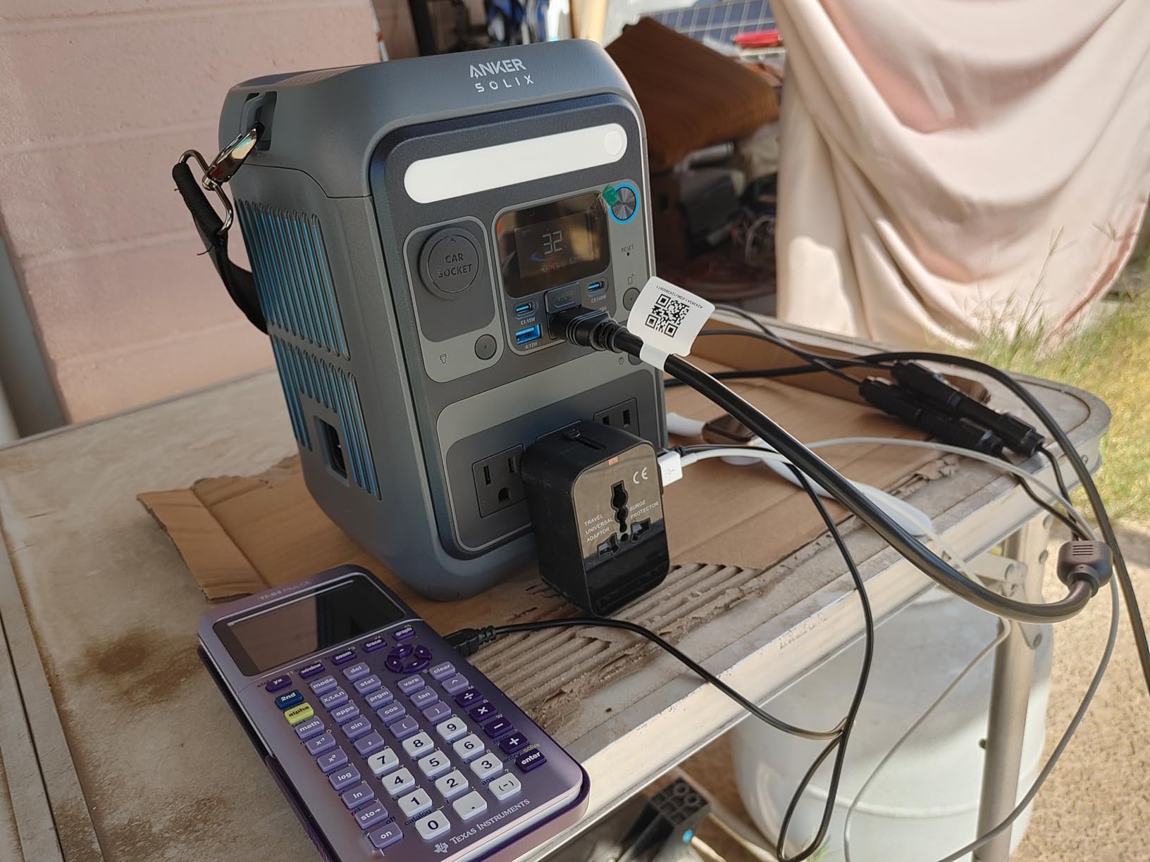 Anker Solar Generator SOLIX C300 with 60W Solar Panel, 288Wh Portable Power Station, 300W (600W Surge), LiFePO4 Battery, 140W Two-Way Fast Charging, for Outdoor Camping, Traveling, and Emergencies - Customer Photo 2