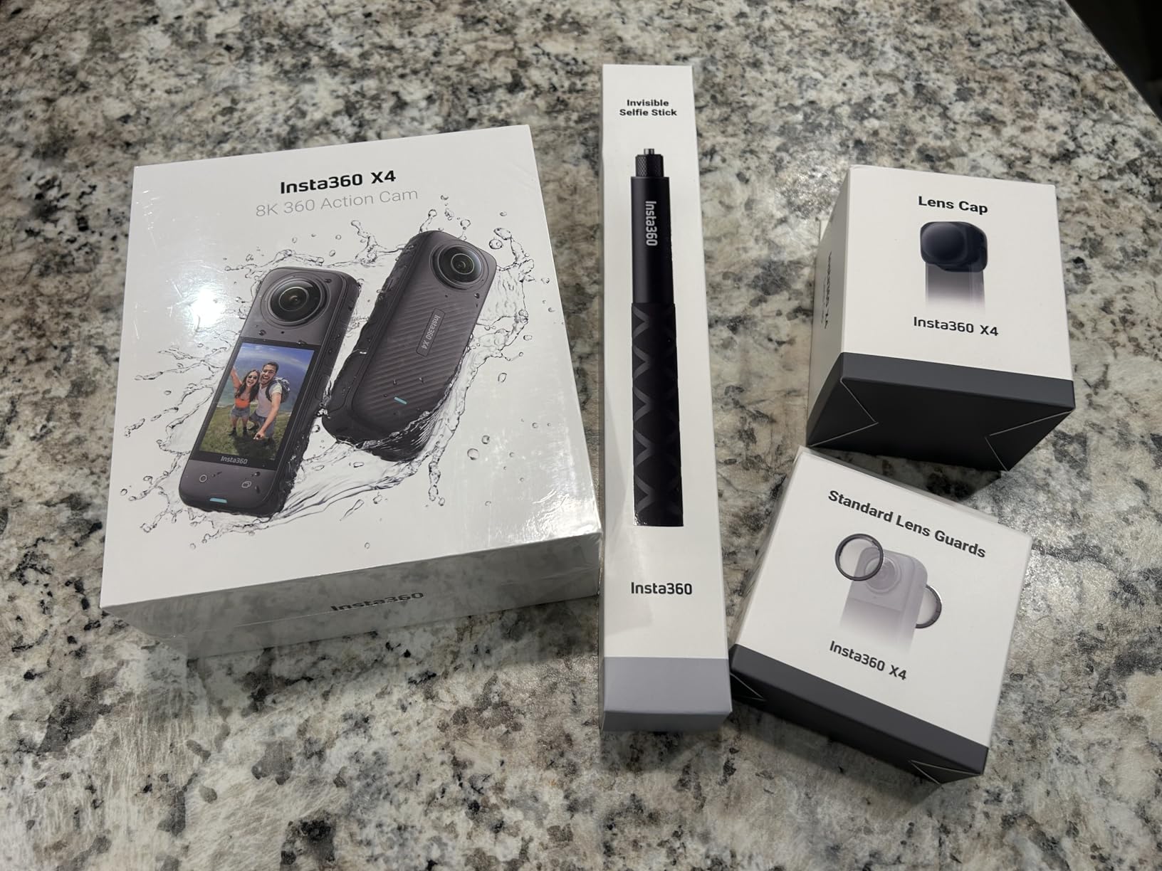 X4 Standard Bundle - Waterproof 8K 360 Action Camera, 4K Wide-Angle Video, Invisible Selfie Stick Effect, Removable Lens Guards, 135 Min Battery Life, AI Editing, Stabilization - Customer Photo 1