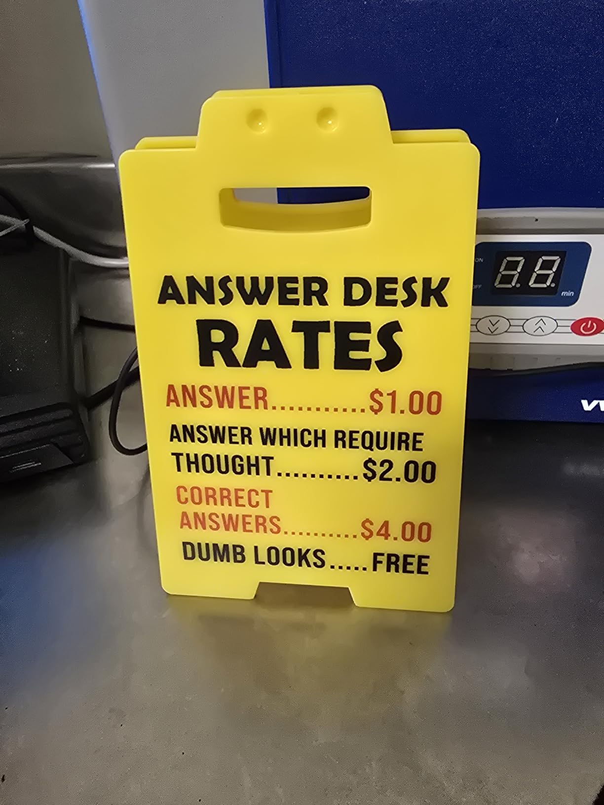 MBL Funny Gag Office Decor - White Elephant Gifts for Adults Christmas Stocking Stuffers Fun Cubicle Accessories Decoration Desk Sign Gifts for Women Men Boss Lady Coworker Team Employee Appreciation - Customer Photo 2